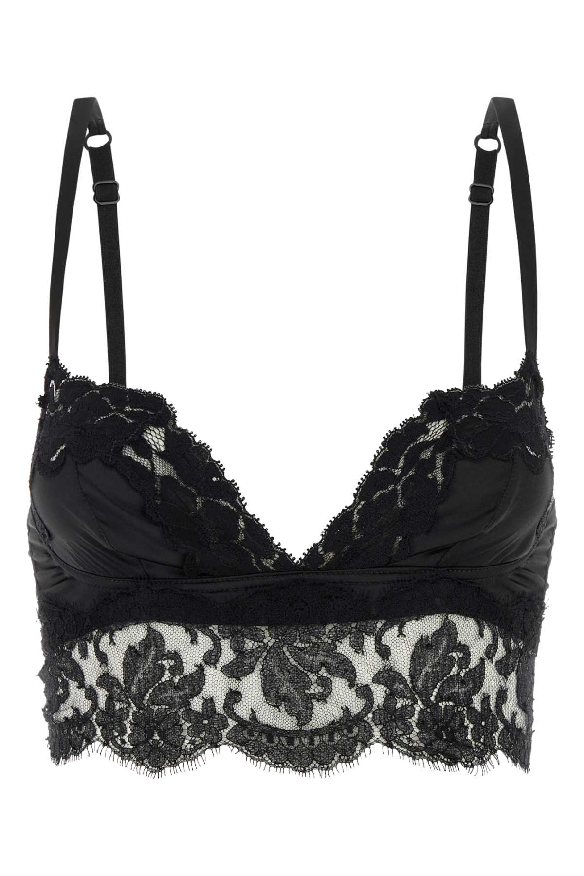 Black stretch satin bra O1C26TON07QN0000 (Dolce & Gabbana / アンダーウェア ) | Dolce & Gabbana (ドルチェガッバーナ)