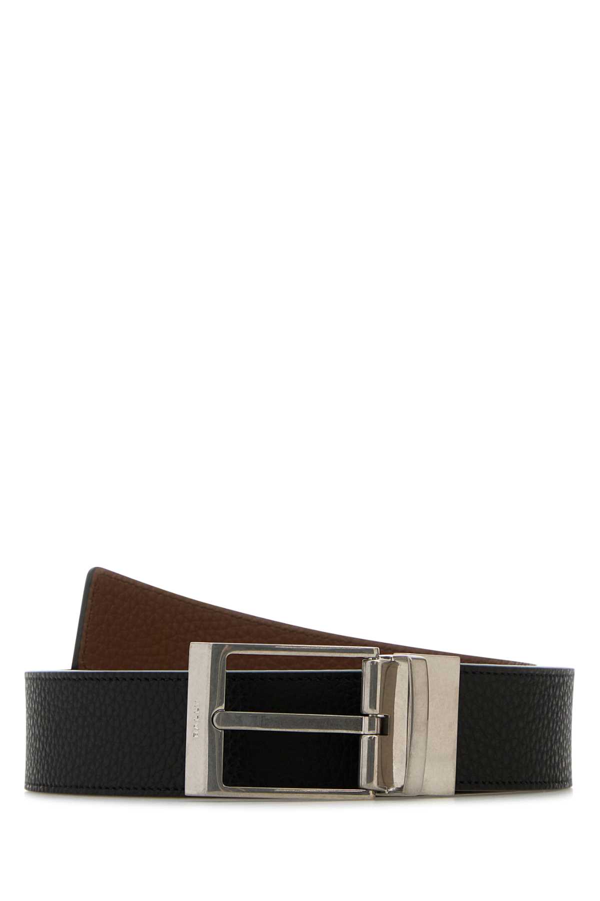 Black leather reversible belt MBB02LVT484I944P (BALLY / ベルト・サスペンダー ) | BALLY (バリー)