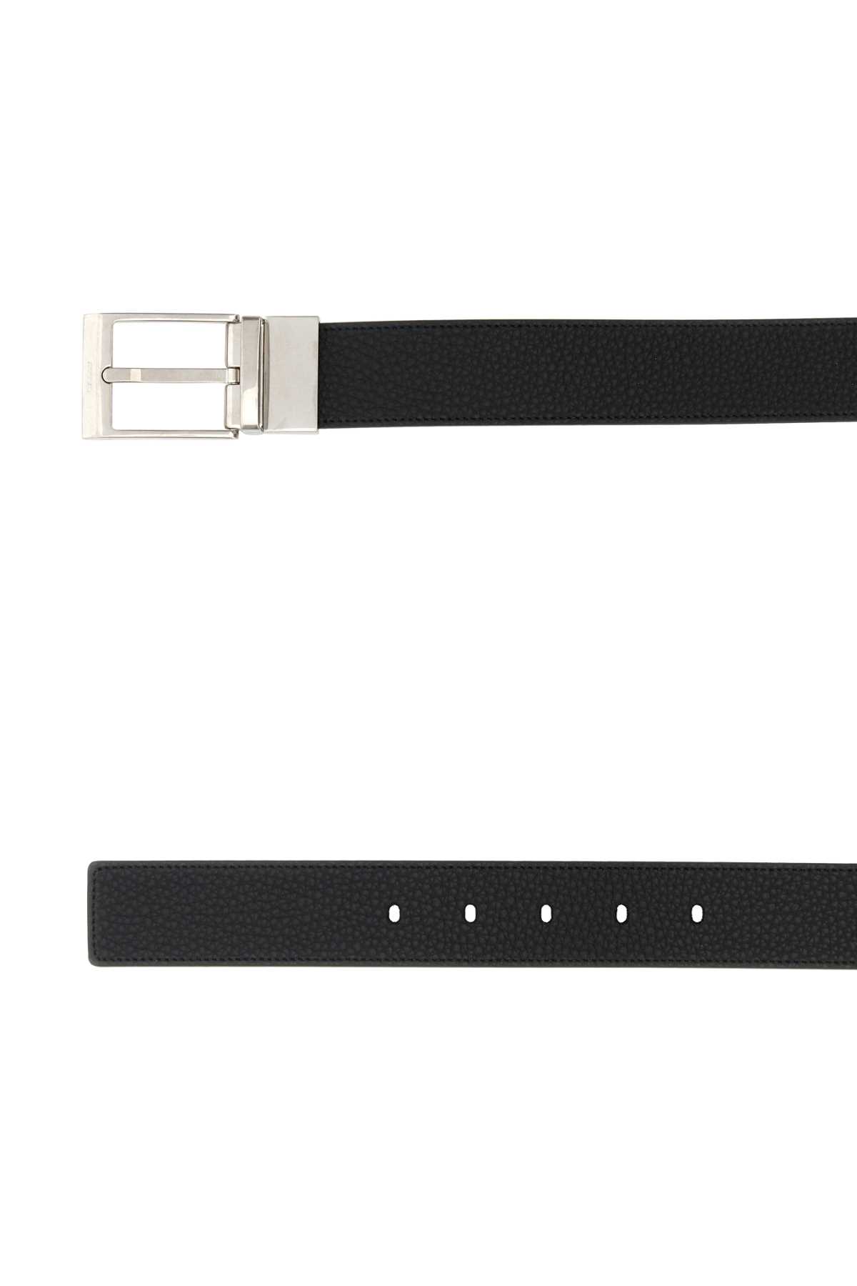 Black leather reversible belt MBB02LVT484I944P (BALLY / ベルト・サスペンダー ) | BALLY (バリー)(1)