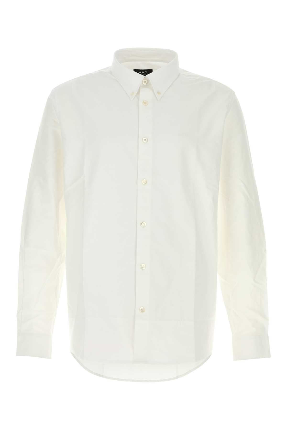 White oxford Greg shirt COECKH12499AAB (A.P.C. / シャツ・ブラウス ) | A.P.C. (アーペーセー)