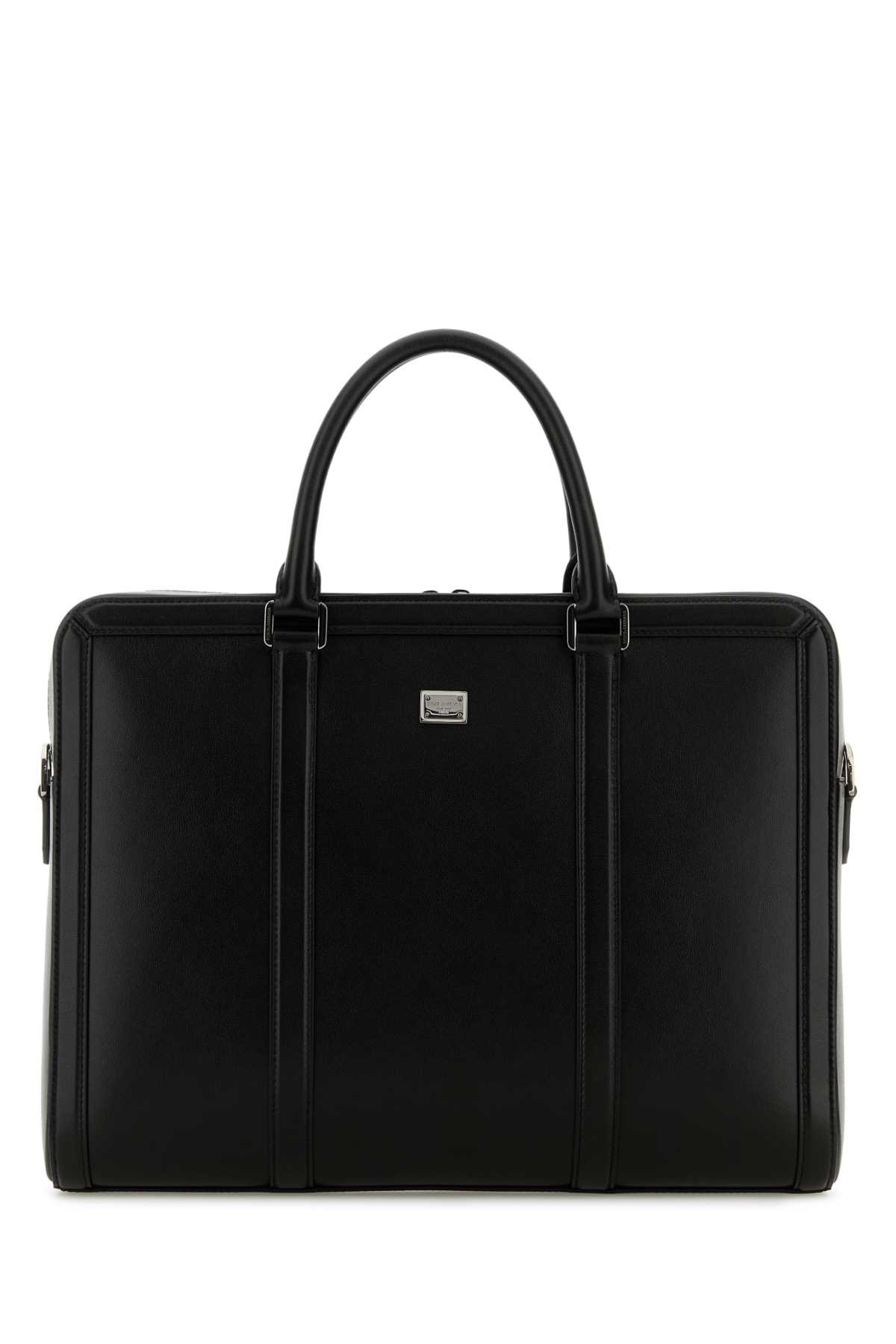 Black leather briefcase BM2321AV95680999 (Dolce & Gabbana / ビジネス・トラベルバッグ ) | Dolce & Gabbana (ドルチェガッバーナ)