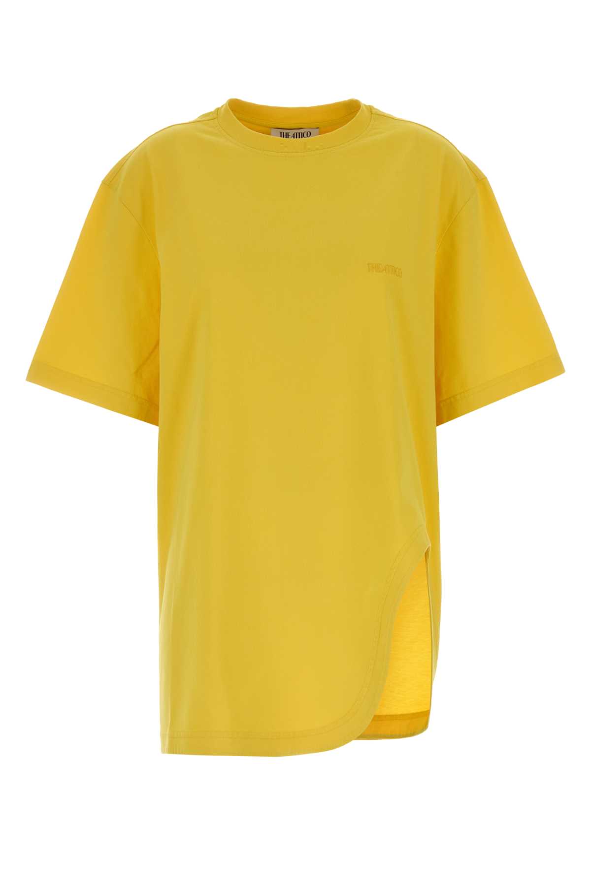 Yellow cotton oversize t-shirt 260WCT00350JJJ025AA032 (THE ATTICO / Tシャツ・カットソー ) | THE ATTICO (ジ・アティコ)