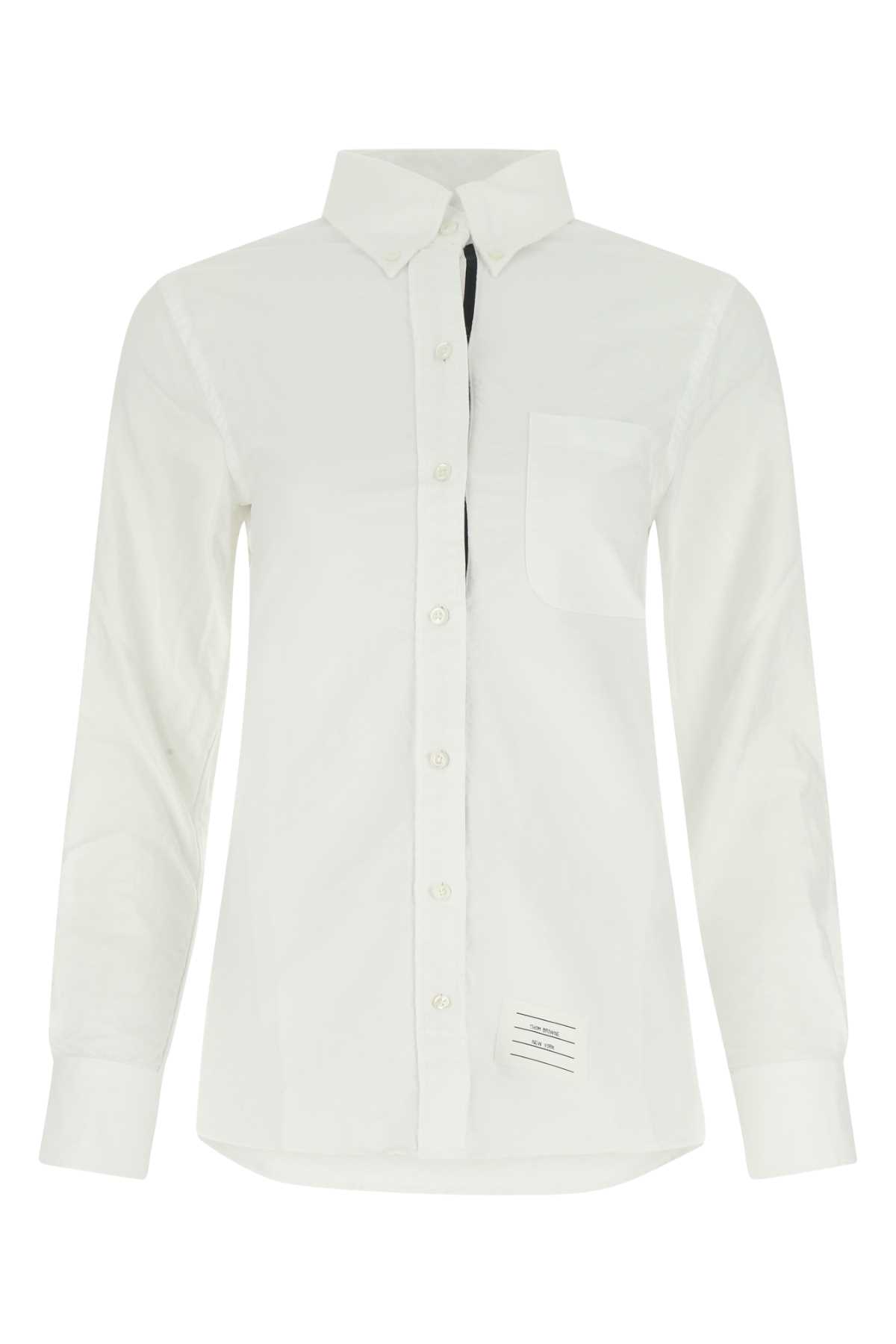 White cotton shirt FLL005E06177100 (Thom Browne / シャツ・ブラウス ) | Thom Browne (トム・ブラウン)
