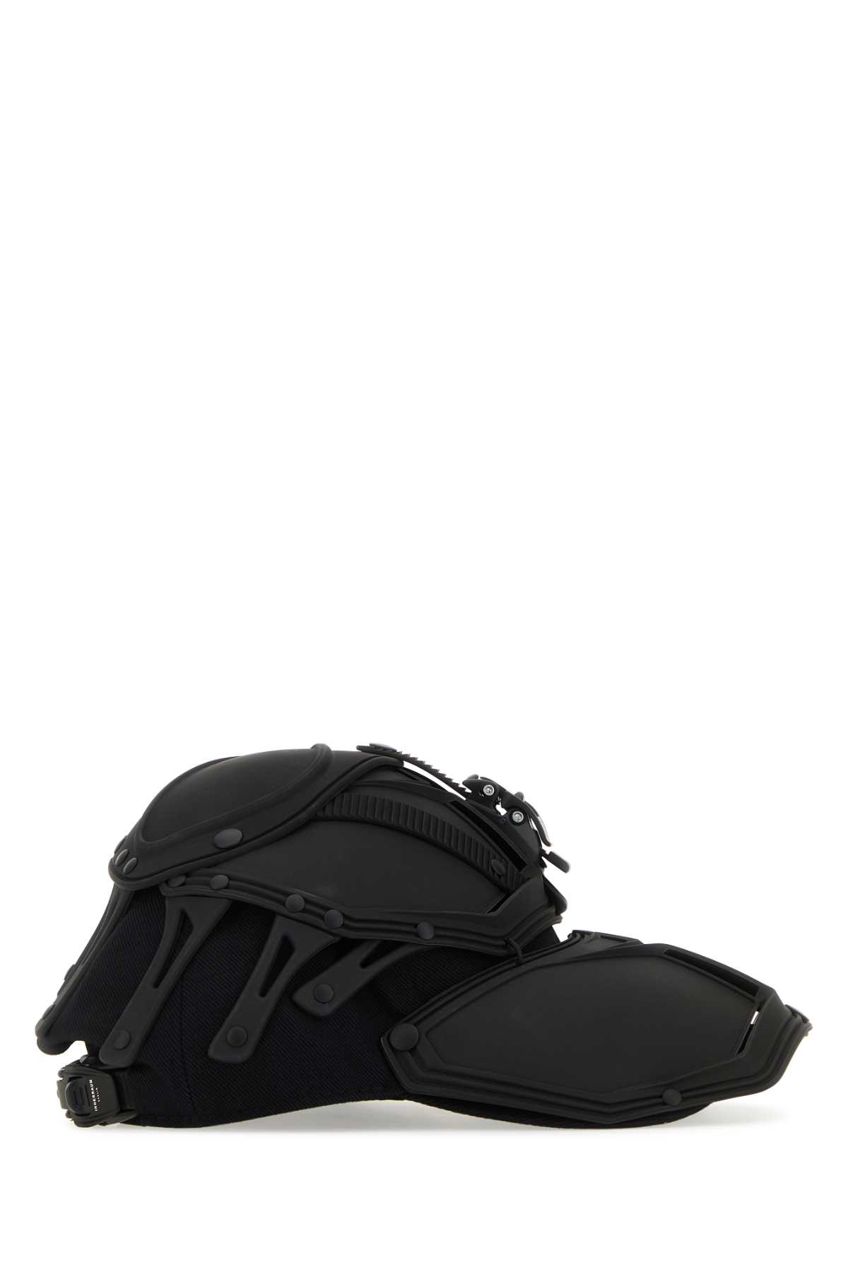 Black baseball cap I42BKBKCO00BLACK (INNERRAUM / 帽子 ) | INNERRAUM (インナーラム)(1)