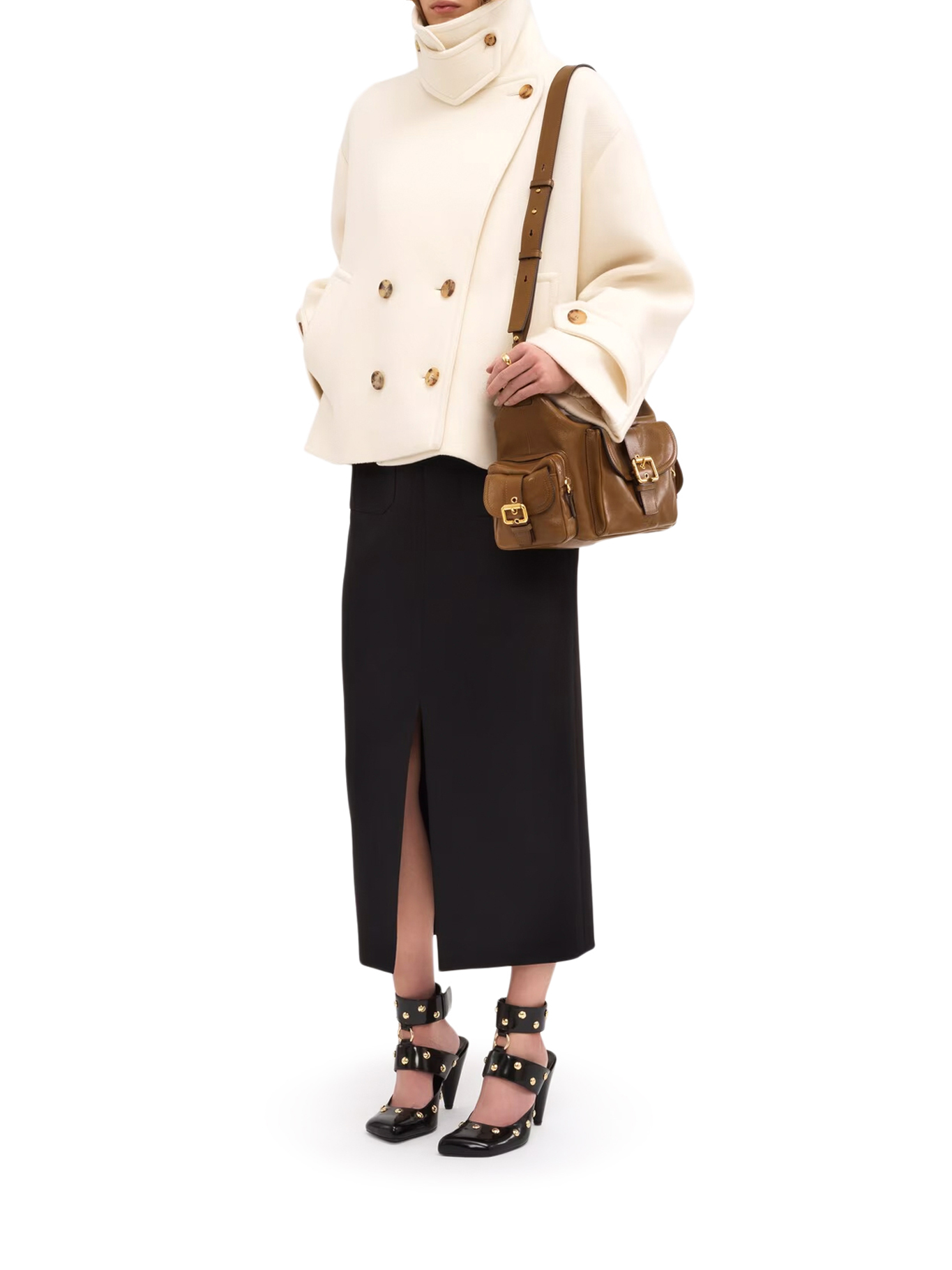 OVERSIZED SHORT WOOL COAT CH25AMA96952112 (Chloé / コート ) | Chloé (クロエ)(1)
