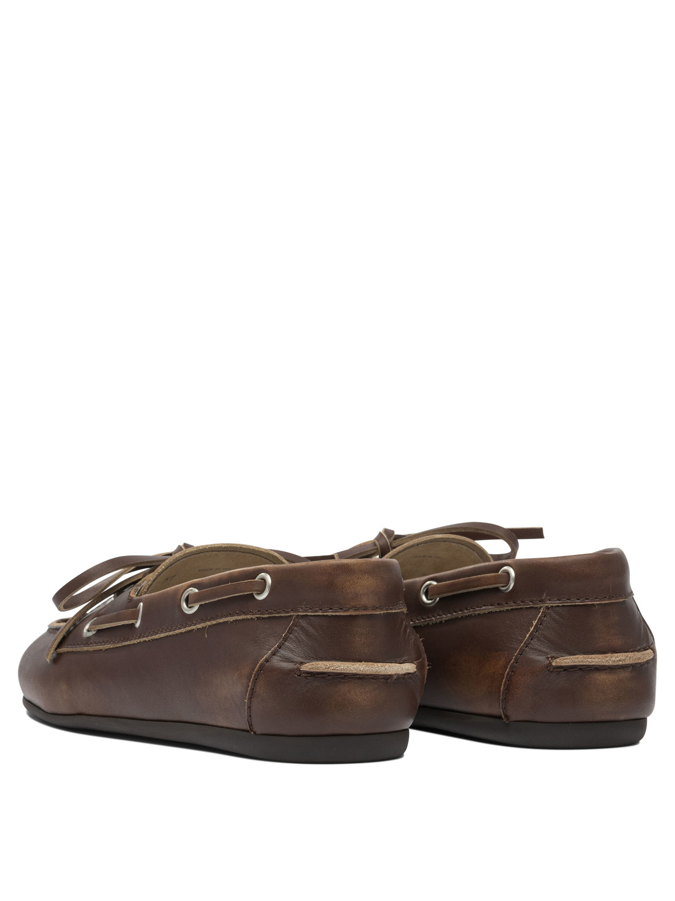 Lace-up leather loafers 5D123E3F33F0038 (MIU MIU / ローファー ) | MIU MIU (ミュウミュウ)(3)