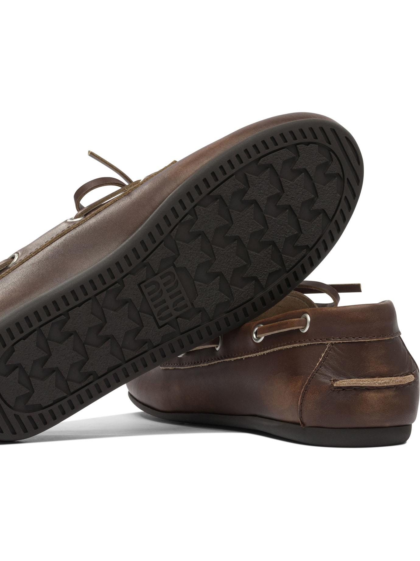 Lace-up leather loafers 5D123E3F33F0038 (MIU MIU / ローファー ) | MIU MIU (ミュウミュウ)(4)