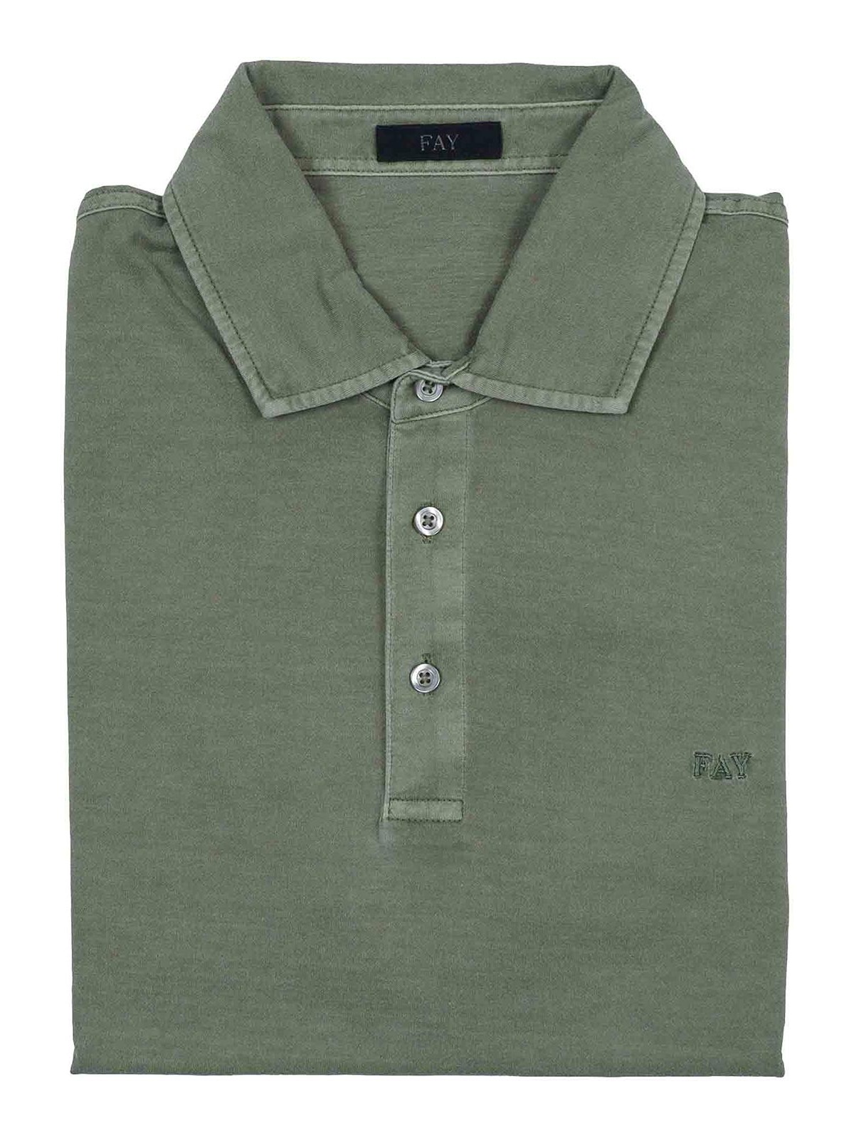 Fay polo jersey frosted embroidery NPMB252143TUY1V400 (Fay / ポロシャツ ) | Fay (フェイ)