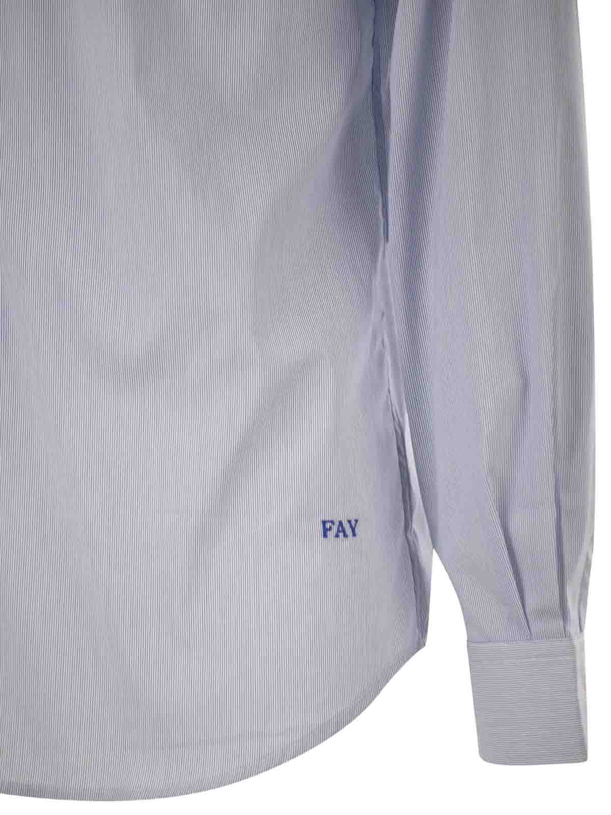 Stretch french neck shirt NCMA152259SZBEU802 (Fay / シャツ・ブラウス ) | Fay (フェイ)(3)