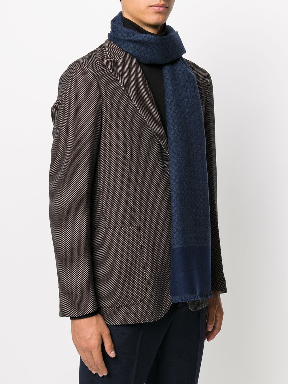 Ferragamo Scarfs NAVY 527047671682001 (FERRAGAMO / スカーフ・マフラー ) | FERRAGAMO (フェラガモ)(1)