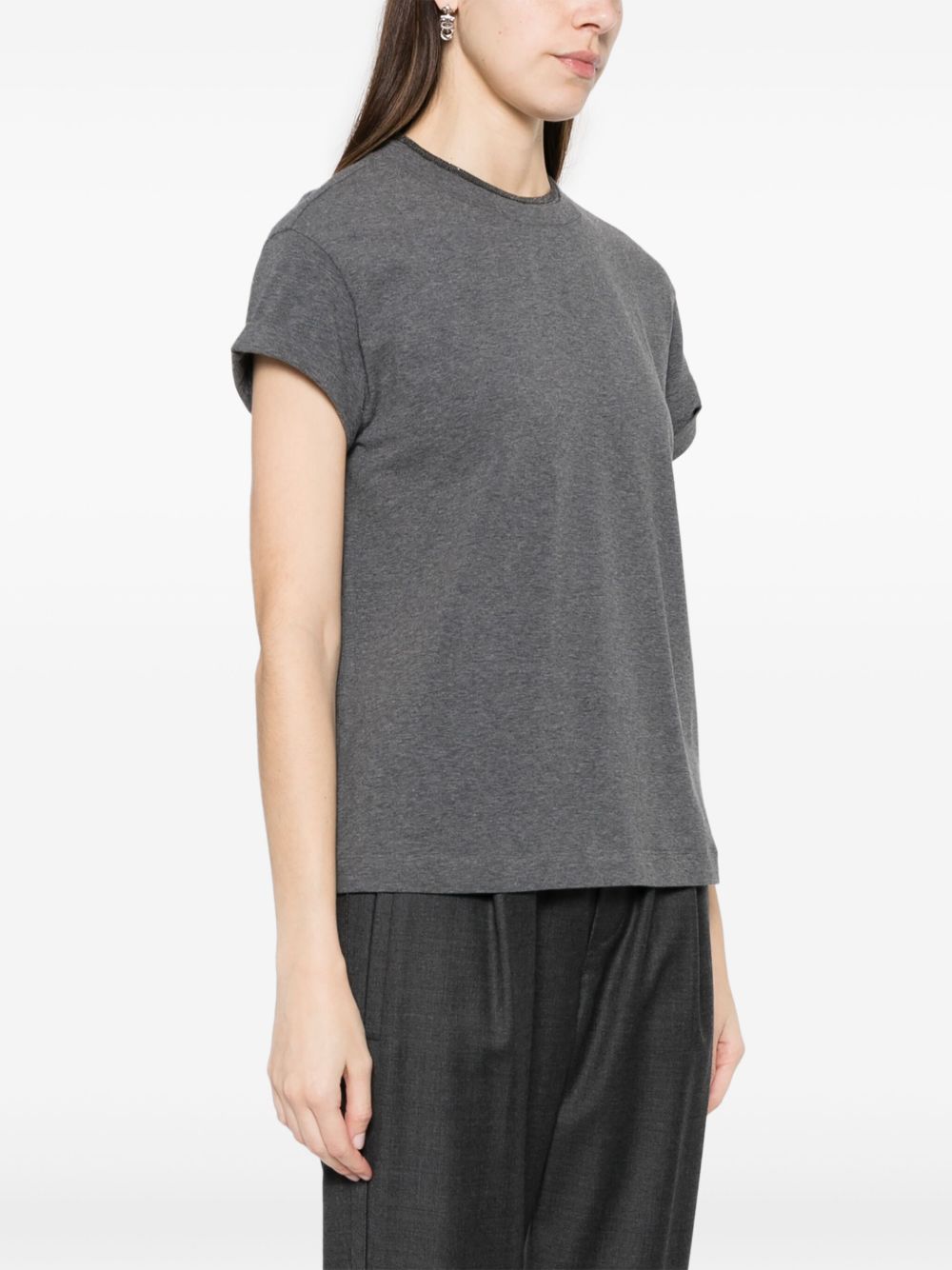 Brunello Cucinelli T-shirts and Polos DARK GREY M0T18BD200CV563 (Brunello Cucinelli / Tシャツ・カットソー ) | Brunello Cucinelli (ブルネロ・クチネリ)(2)