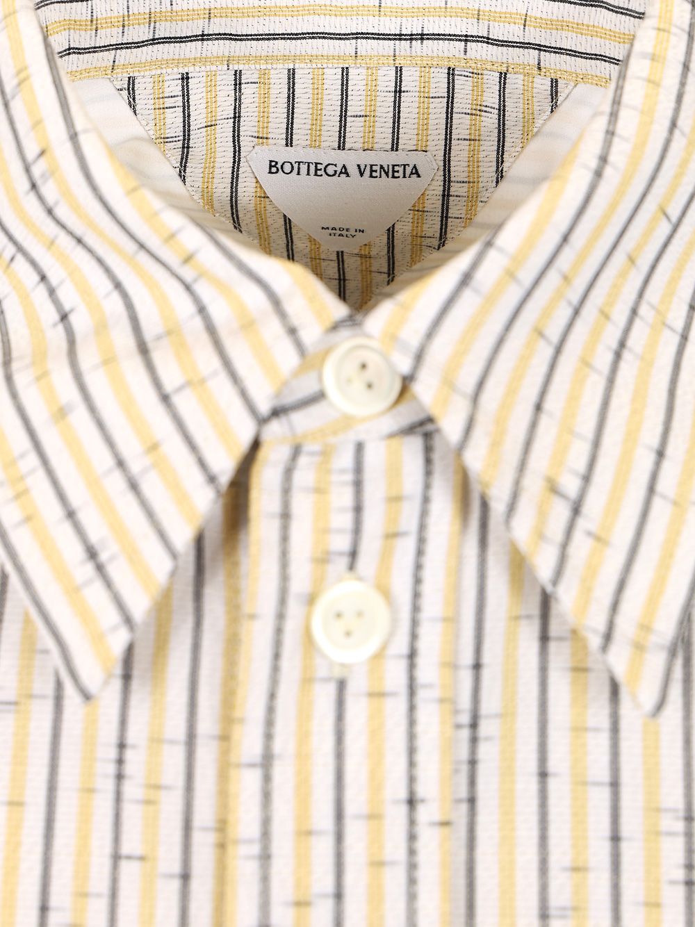 Striped cotton and linen shirt 786340V5CW01330 (Bottega Veneta / シャツ・ブラウス ) | Bottega Veneta (ボッテガ・ヴェネタ)(4)