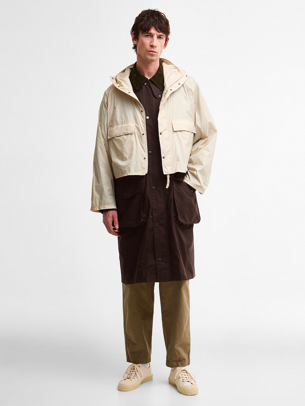 X KAPTAIN SUNSHINE: 2-IN-1 DESIGN ENDURANCE CASUAL JACKET MCA1133OL71 (Barbour / コート ) | Barbour (バブアー)(1)