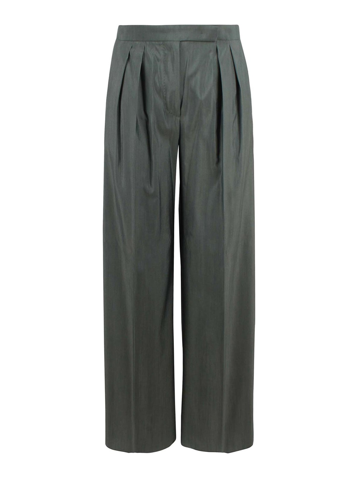 Wide-leg tailored wool and silk trousers 26111310426E15 (Max Mara / スーツ ) | Max Mara (マックスマーラ)