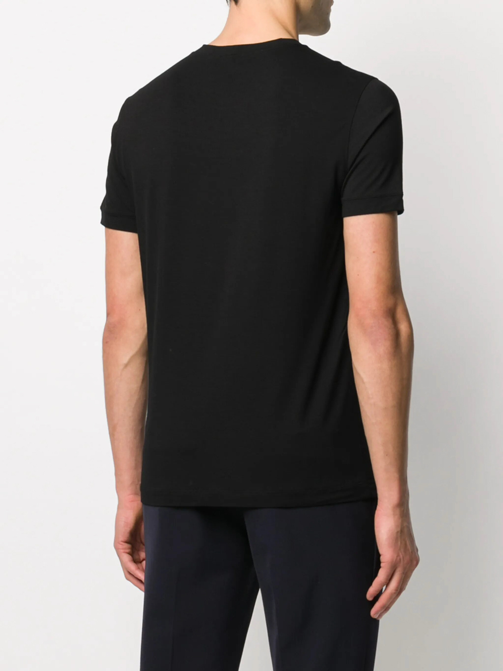 ASV STRETCH-VISCOSE T-SHIRT WITH SIGNATURE LOGO 6GST56SJP4ZUC99 (GIORGIO ARMANI / Tシャツ・カットソー ) | GIORGIO ARMANI (ジョルジオ アルマーニ)(2)