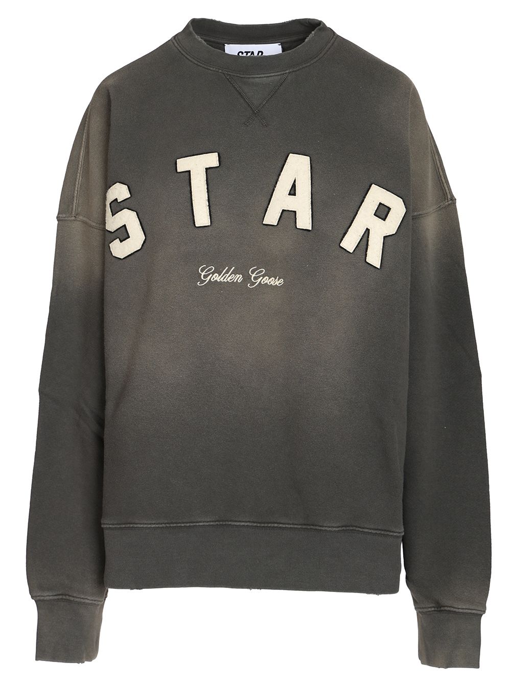 STAR/ UNISEX BOXI CREWNECK/ SUNFADED WASH/ STAR GOLDEN GOOSE PRINT/ STAR LABEL GUP02713P00241760666 (Golden Goose / スウェット・フーディー ) | Golden Goose (ゴールデングース)