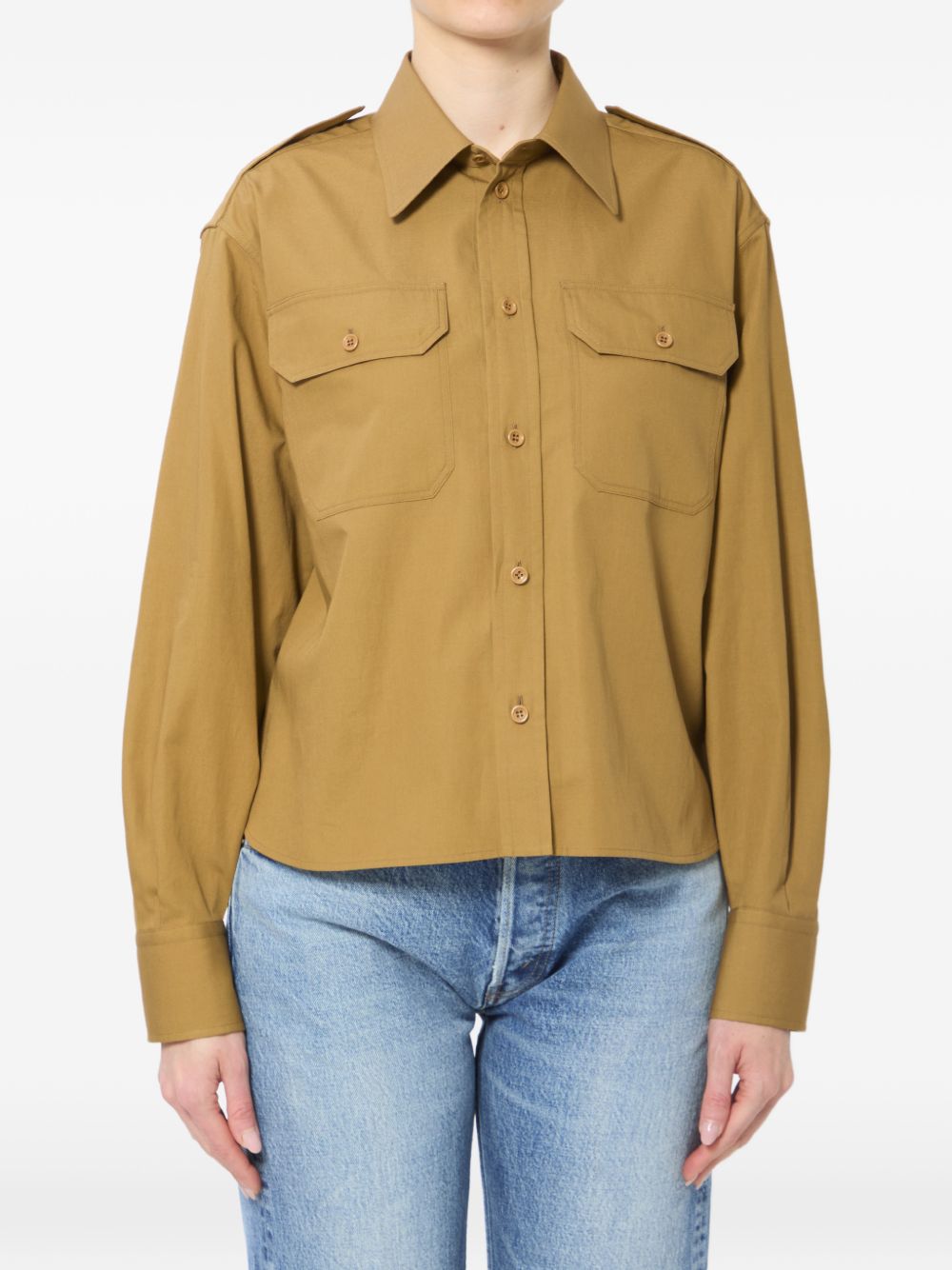 CELINE CAPSULE Shirts BROWN RC0BU331818CH (CELINE / シャツ・ブラウス ) | CELINE (セリーヌ)