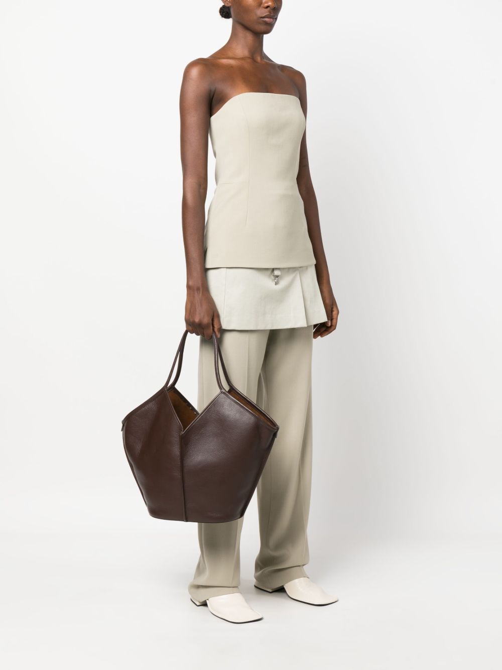 HEREU Bags.. BROWN WBCALDDARKBROWN (HEREU / トートバッグ ) | HEREU (へリュー)(4)