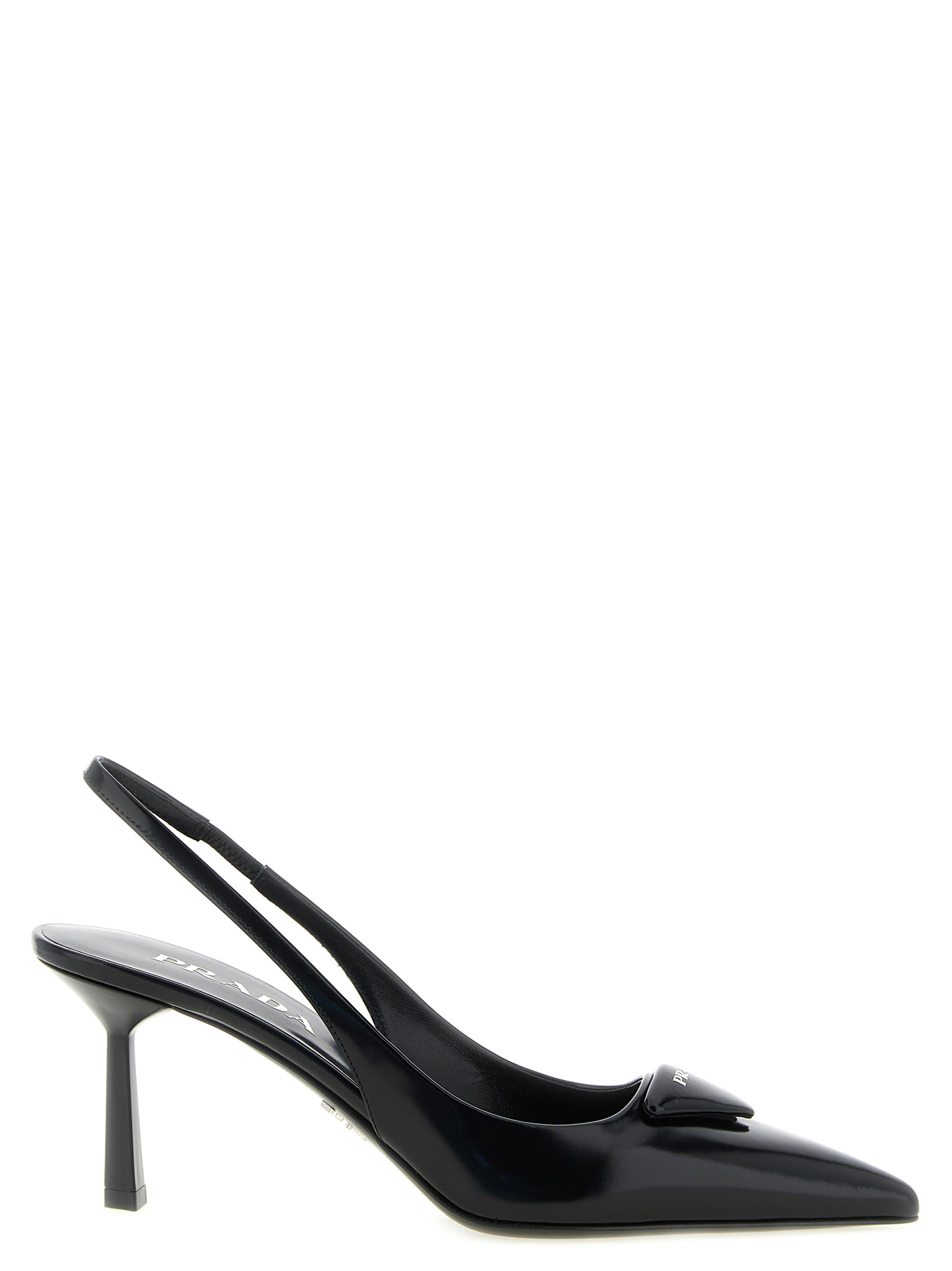 Brushed leather slingback 1I901MFDD75055F0002 (Prada / パンプス・ハイヒール ) | Prada (プラダ)