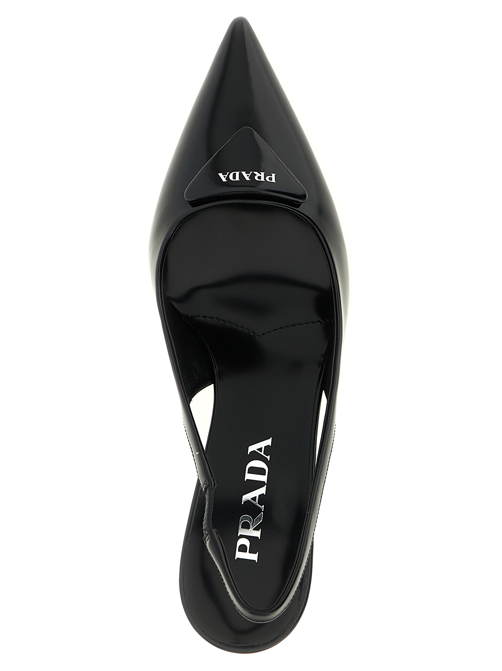 Brushed leather slingback 1I901MFDD75055F0002 (Prada / パンプス・ハイヒール ) | Prada (プラダ)(3)