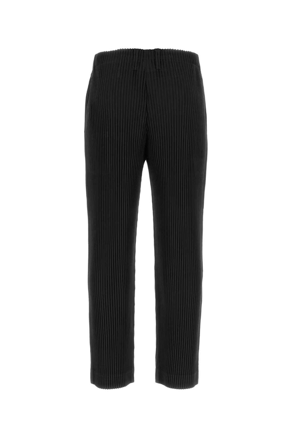 Black polyester pant HP38JF45015 (HOMME PLISSÉ ISSEY MIYAKE / パンツ ) | HOMME PLISSÉ ISSEY MIYAKE (オムプリッセ イッセイ ミヤケ)(1)