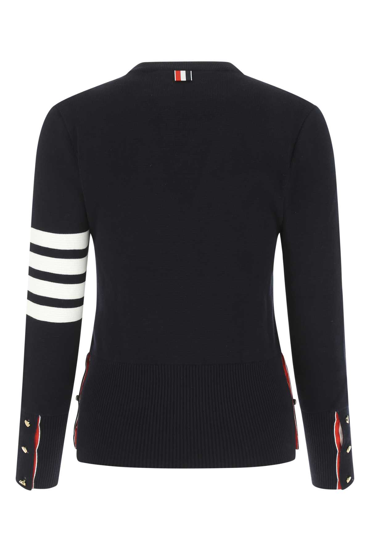 Midnight blue cotton sweater FKA239A00219415 (Thom Browne / ニット・セーター・カーディガン ) | Thom Browne (トム・ブラウン)(1)