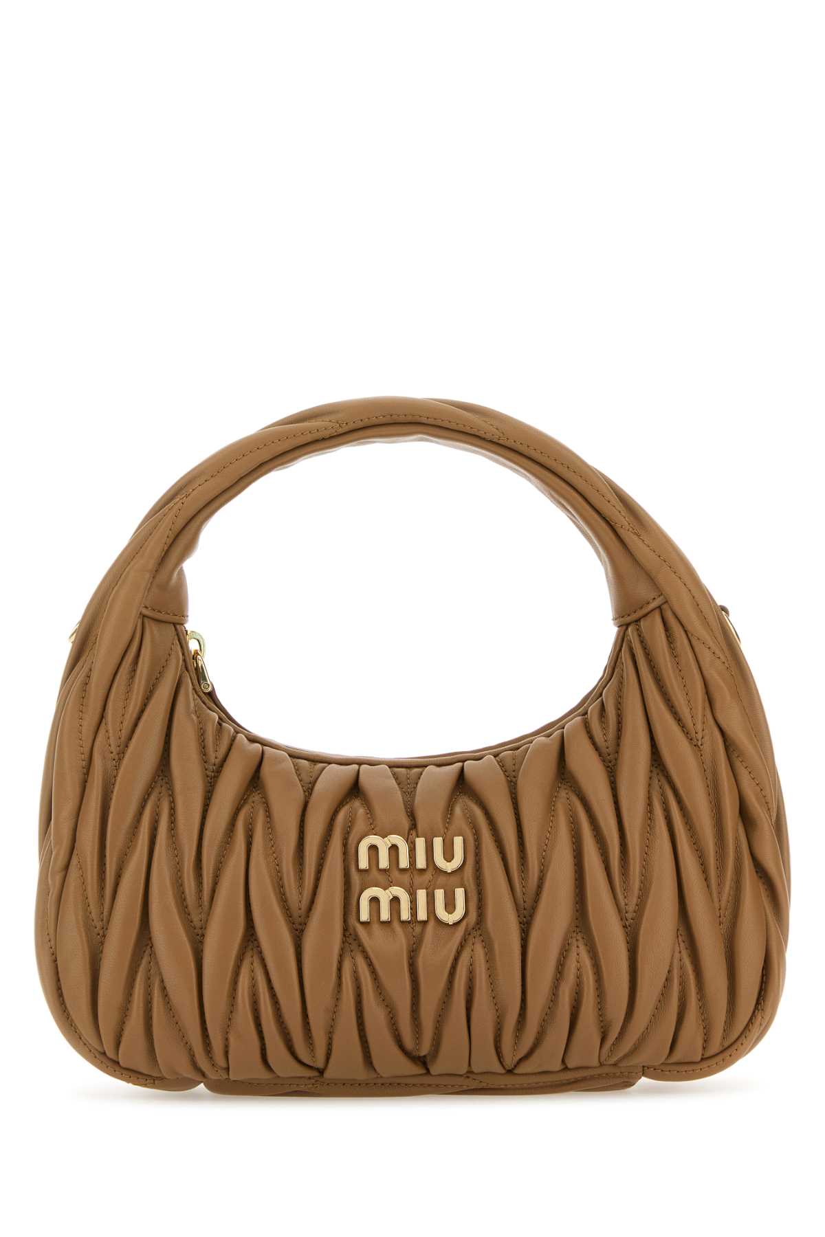 Biscuit nappa leather handbag 5BC125VOOYN88F098L (MIU MIU / ハンドバッグ・ショルダーバッグ ) | MIU MIU (ミュウミュウ)