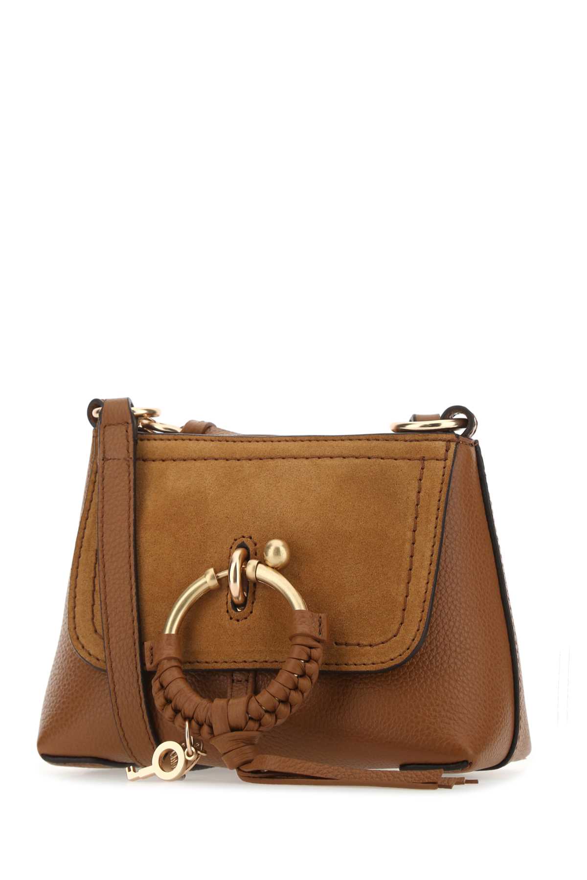 Caramel leather mini Joan crossbody bag CHS18WS975330242 (See By Chloé / ハンドバッグ・ショルダーバッグ ) | See By Chloé (シーバイクロエ)(1)
