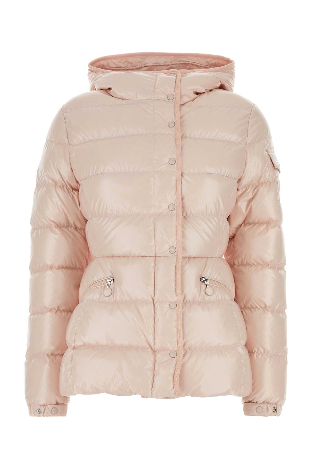 Pastel pink nylon Barante down jacket 1A00017597EU519 (Moncler / カジュアルジャケット ) | Moncler (モンクレール)
