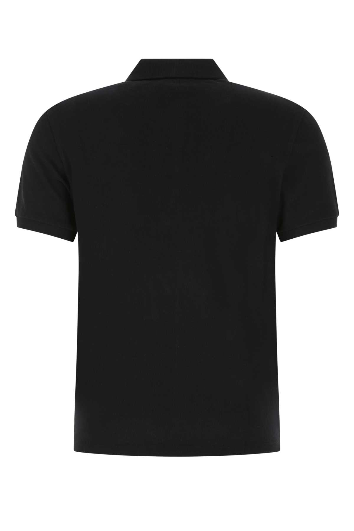 Black piquet polo shirt BFHPL001760001 (AMI Paris / ポロシャツ ) | AMI Paris (アミパリス)(1)