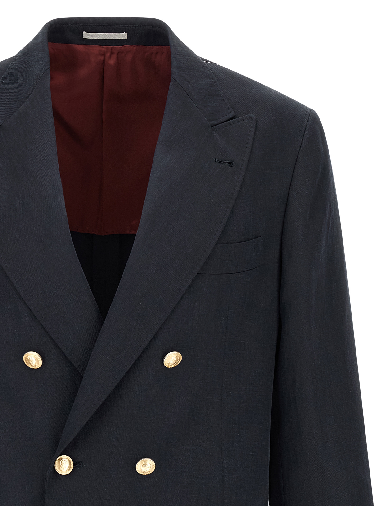 Silk twill and linen délavé blazer MR4787BPDGC1021 (Brunello Cucinelli / ブレザー・ジャケット ) | Brunello Cucinelli (ブルネロ・クチネリ)(2)