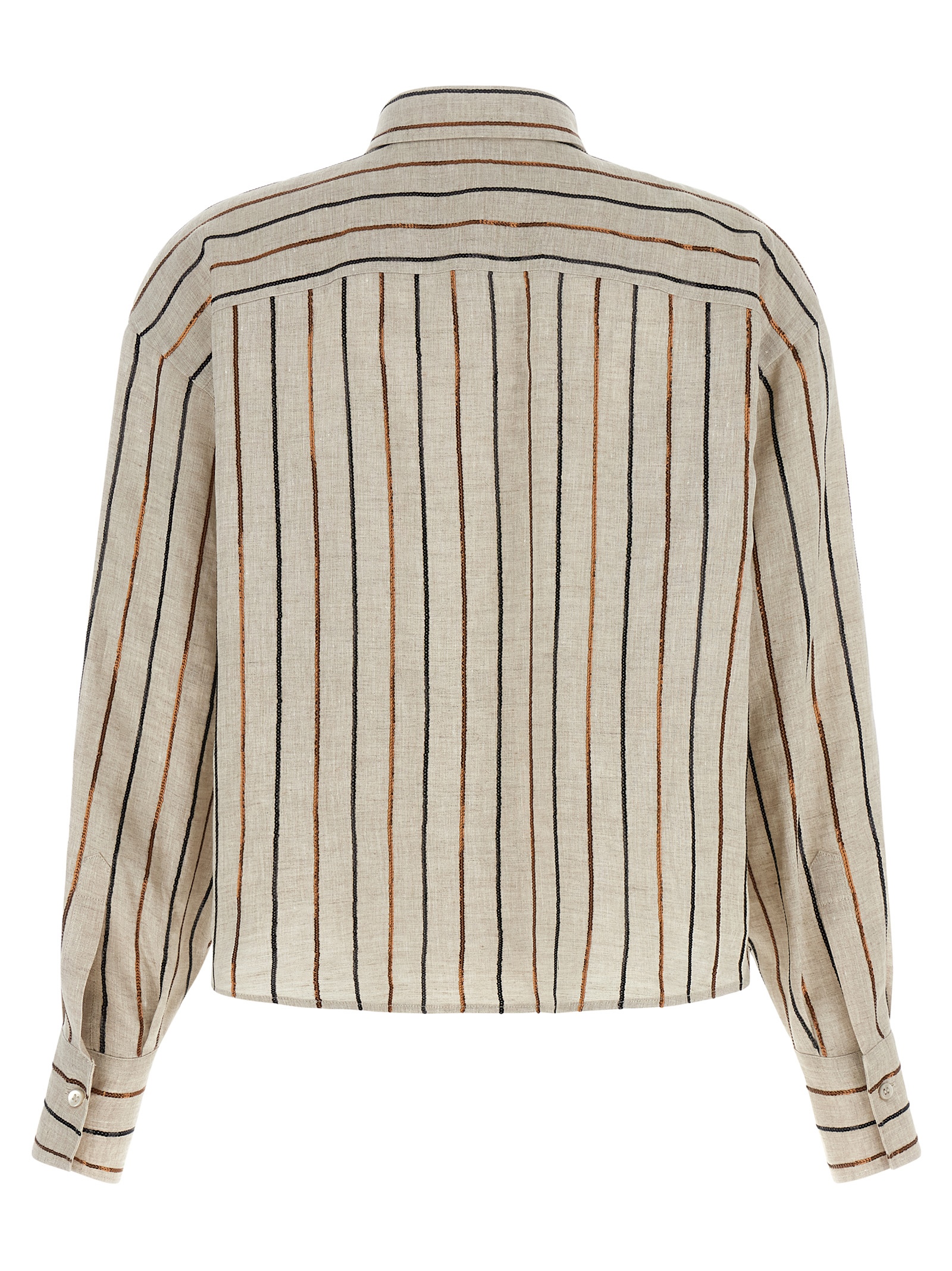 'Sparkling Stripes' shirt MM633RF506C200 (Brunello Cucinelli / シャツ・ブラウス ) | Brunello Cucinelli (ブルネロ・クチネリ)(1)