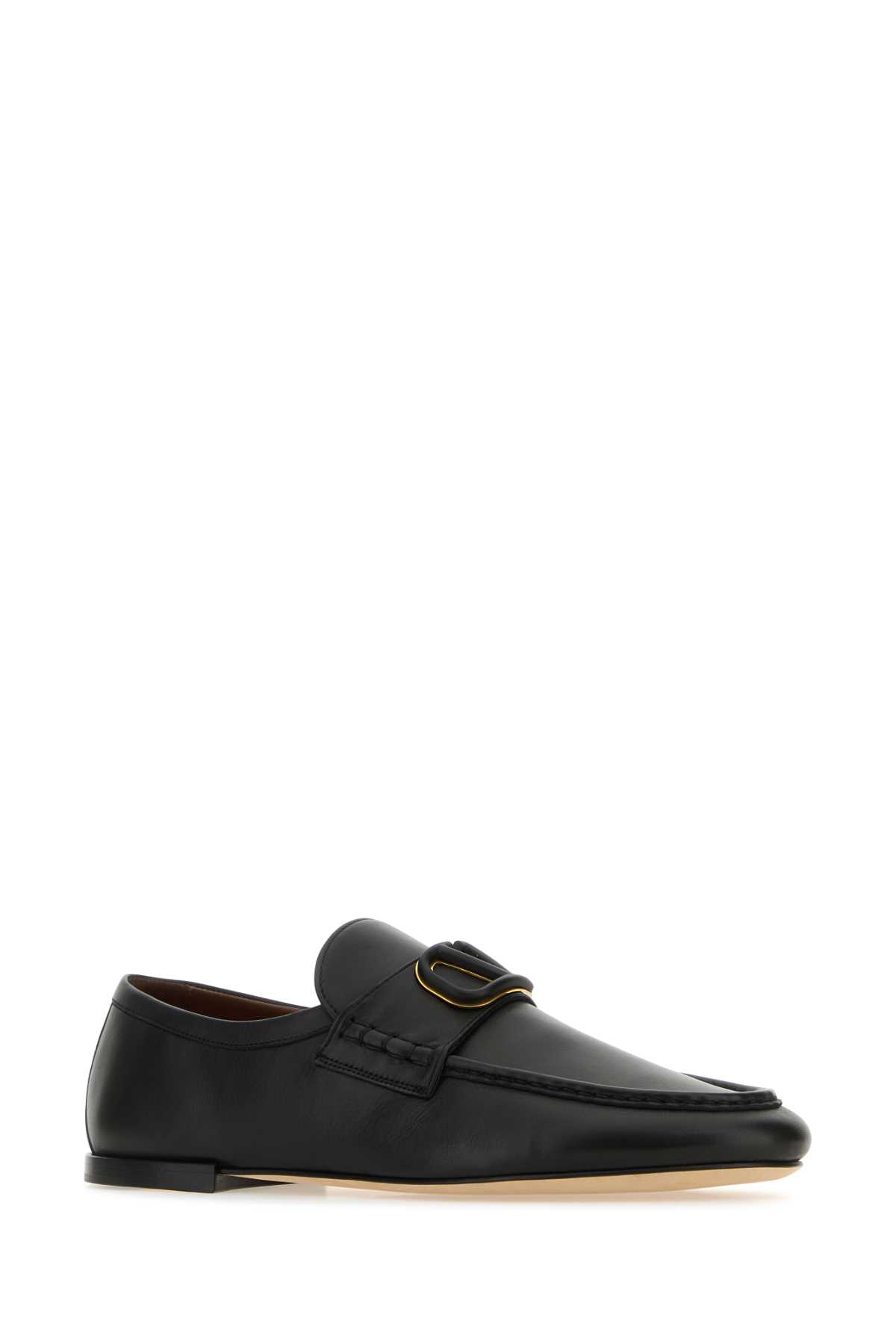 Black nappa leather VLogo loafers 4Y2S0H80DQF0NO (Valentino Garavani / ローファー ) | Valentino Garavani (ヴァレンティノ)(1)