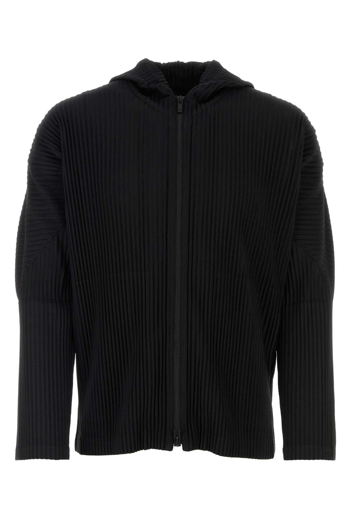 Black polyester cardigan HP38JL10615 (HOMME PLISSÉ ISSEY MIYAKE / タンクトップ・キャミソール ) | HOMME PLISSÉ ISSEY MIYAKE (オムプリッセ イッセイ ミヤケ)