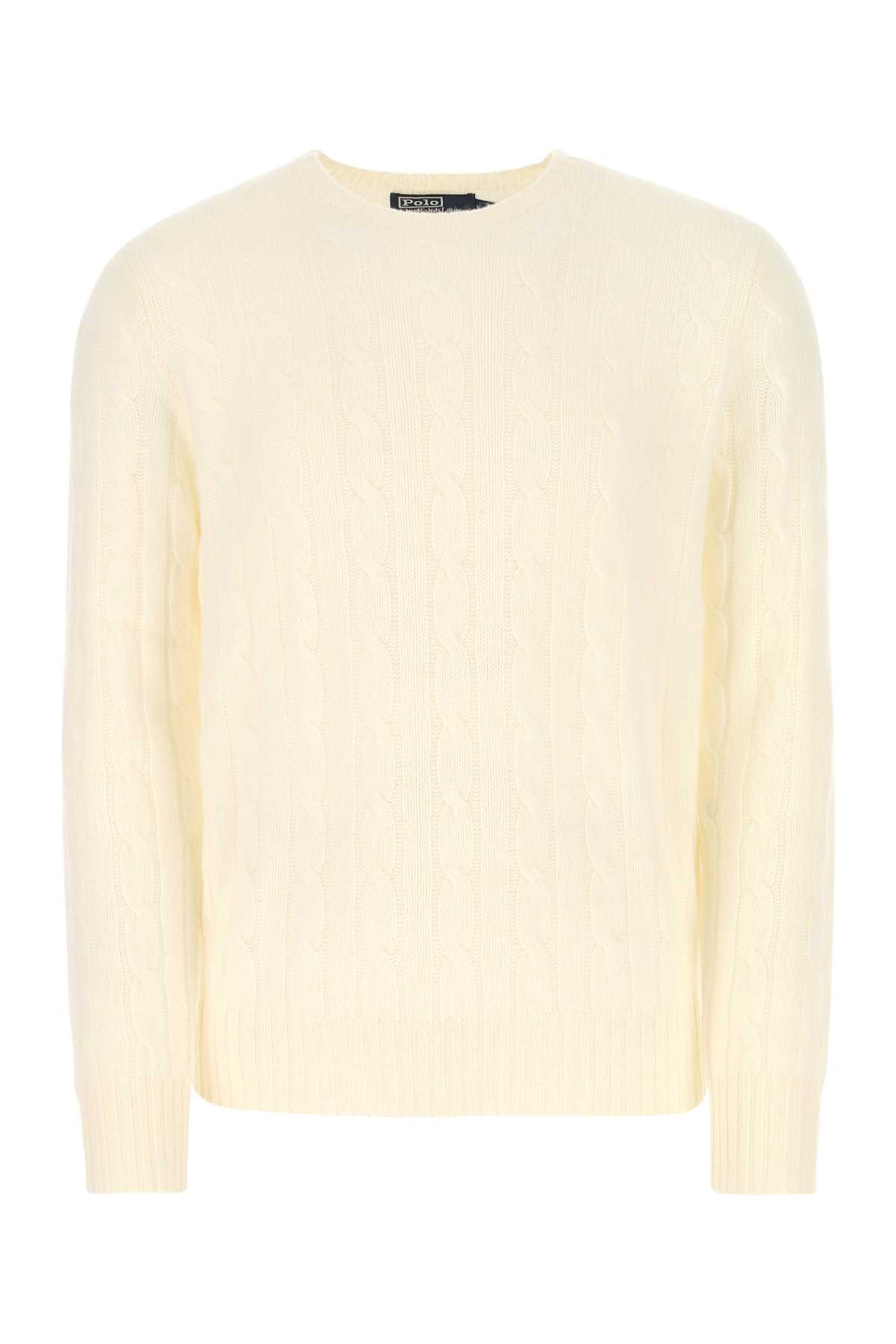 Ivory cashmere sweater 710876728010 (Polo Ralph Lauren / ニット・セーター・カーディガン ) | Polo Ralph Lauren (ポロ ラルフ ローレン)
