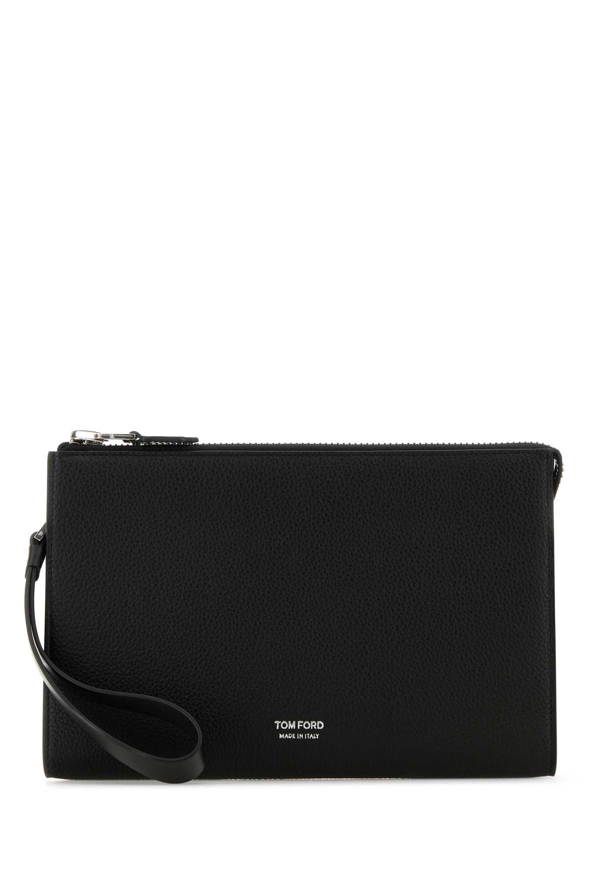 Black leather mini clutch H0500LCL213S1N001 (TOM FORD / クラッチバッグ・ポーチ ) | TOM FORD (トムフォード)