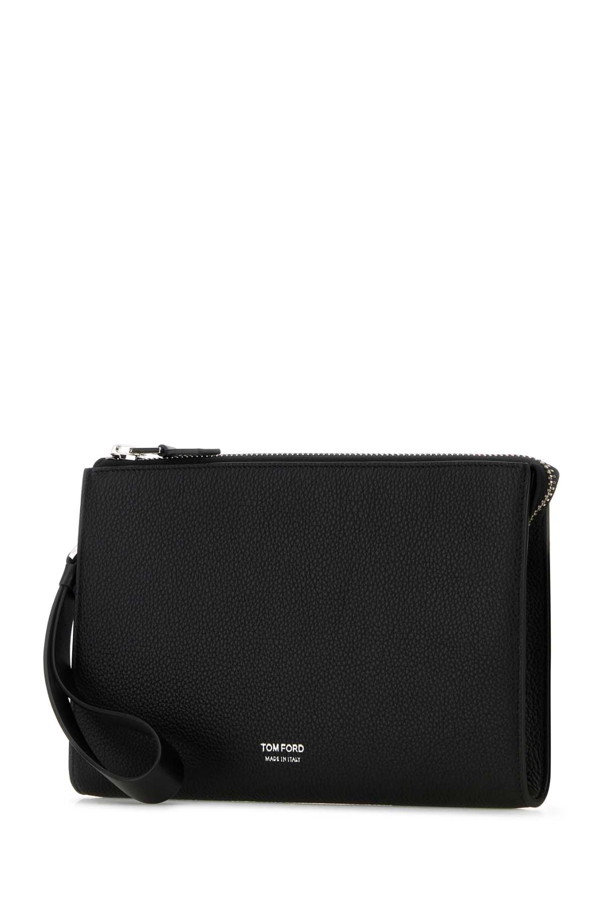 Black leather mini clutch H0500LCL213S1N001 (TOM FORD / クラッチバッグ・ポーチ ) | TOM FORD (トムフォード)(1)