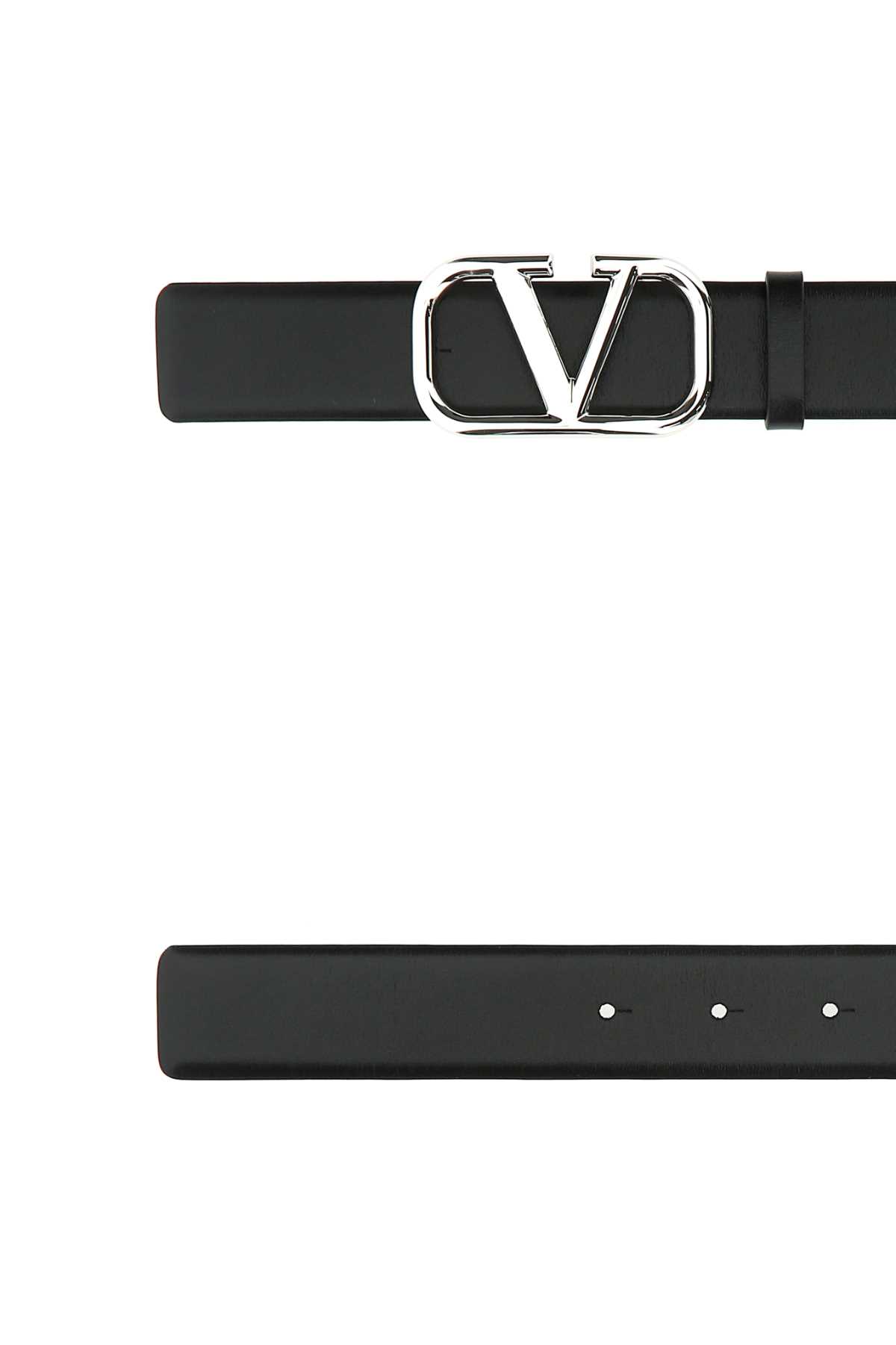 Black leather VLogo belt 3Y2T0Q90SNP0NO (Valentino Garavani / ベルト・サスペンダー ) | Valentino Garavani (ヴァレンティノ)(1)