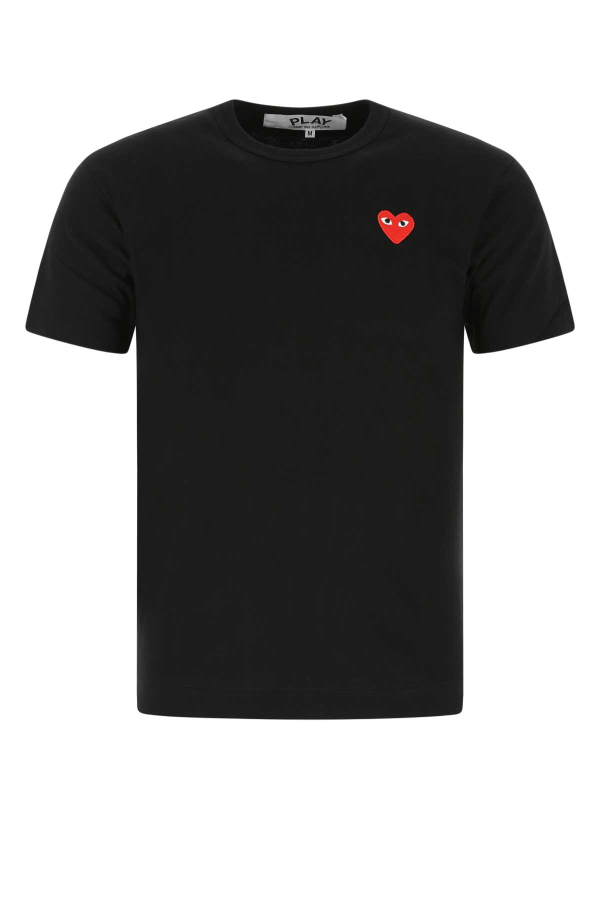 Black cotton t-shirt P1T108BLACK (PLAY Comme Des Garçons / Tシャツ・カットソー ) | PLAY Comme Des Garçons (プレイ コムデギャルソン)