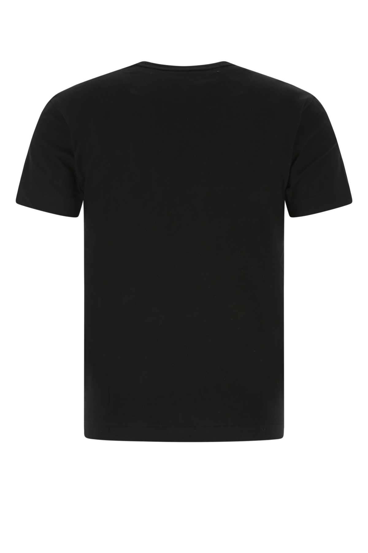 Black cotton t-shirt P1T108BLACK (PLAY Comme Des Garçons / Tシャツ・カットソー ) | PLAY Comme Des Garçons (プレイ コムデギャルソン)(1)