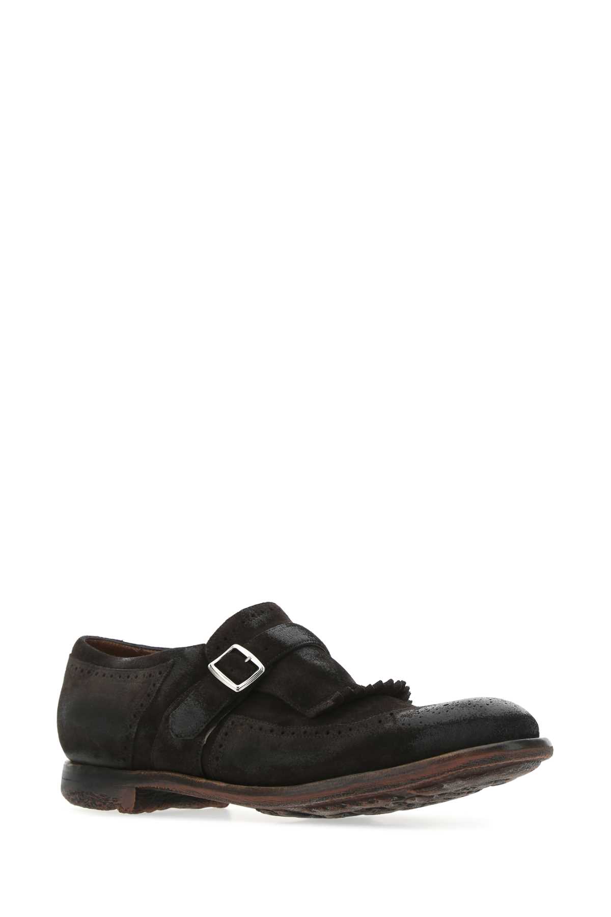Chocolate suede mock strap shoes EOG0019PXF0AAD (Church's / レースアップ ) | Church's (チャーチ)(1)