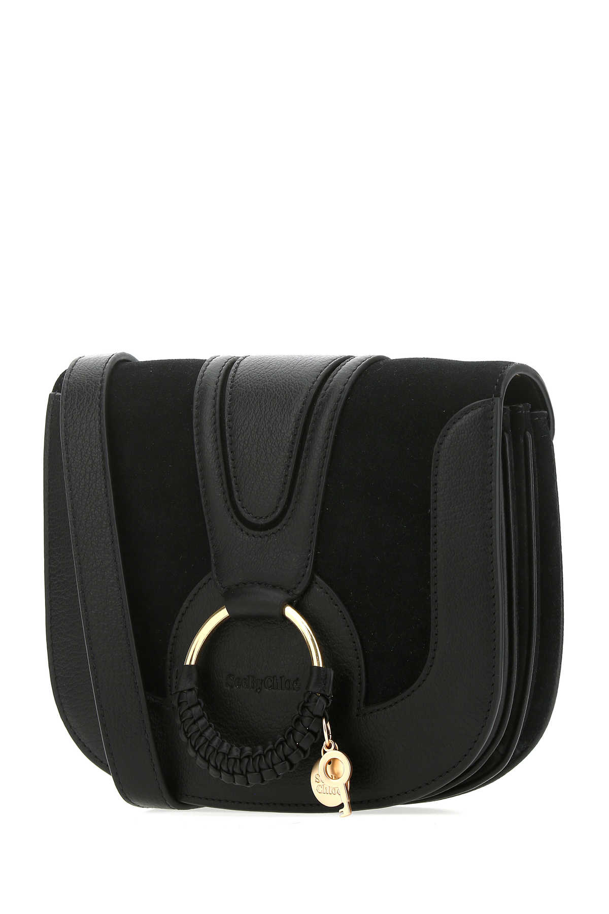 Black leather small Hana crossbody bag CHS18AS896417001 (See By Chloé / ハンドバッグ・ショルダーバッグ ) | See By Chloé (シーバイクロエ)(1)
