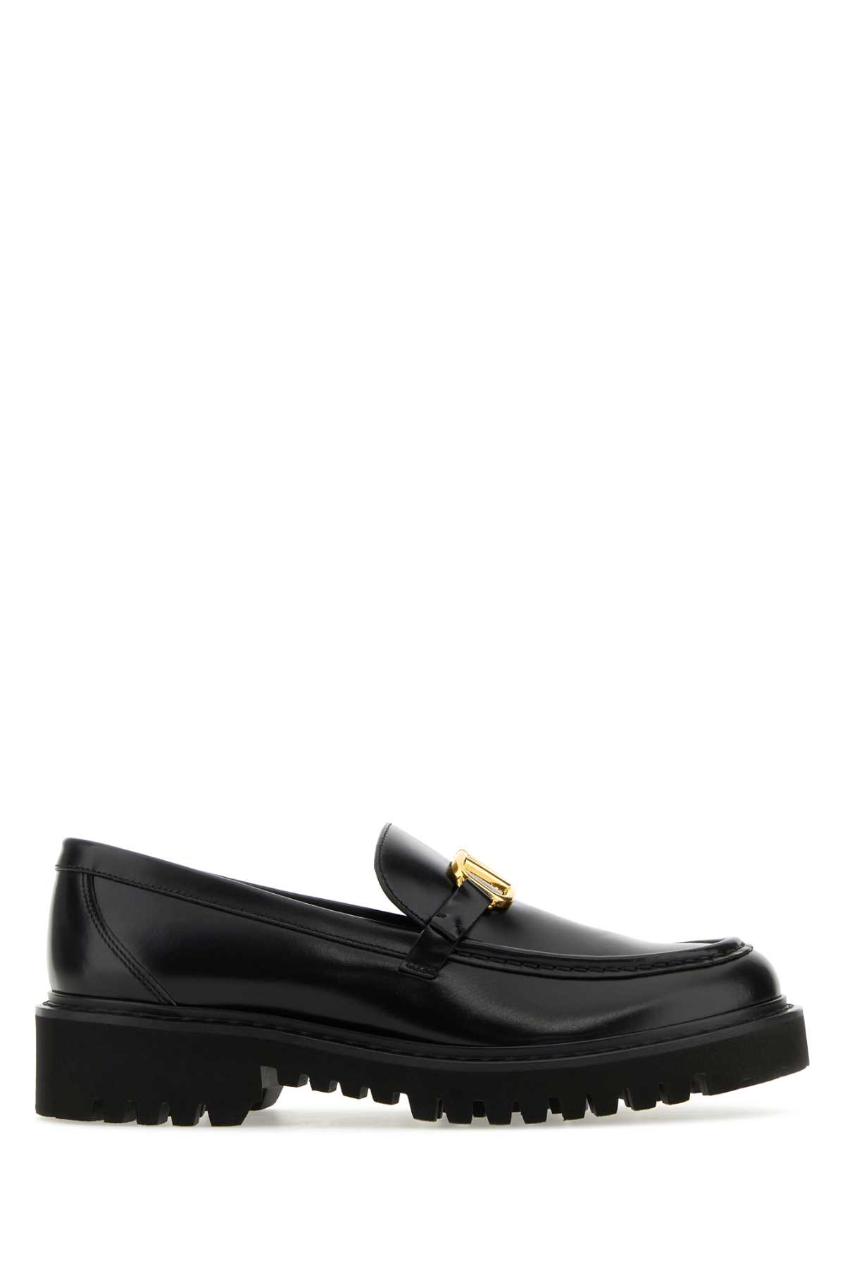 Black leather Vlogo loafers 3W2S0EU0BEK0NO (Valentino Garavani / ローファー ) | Valentino Garavani (ヴァレンティノ)