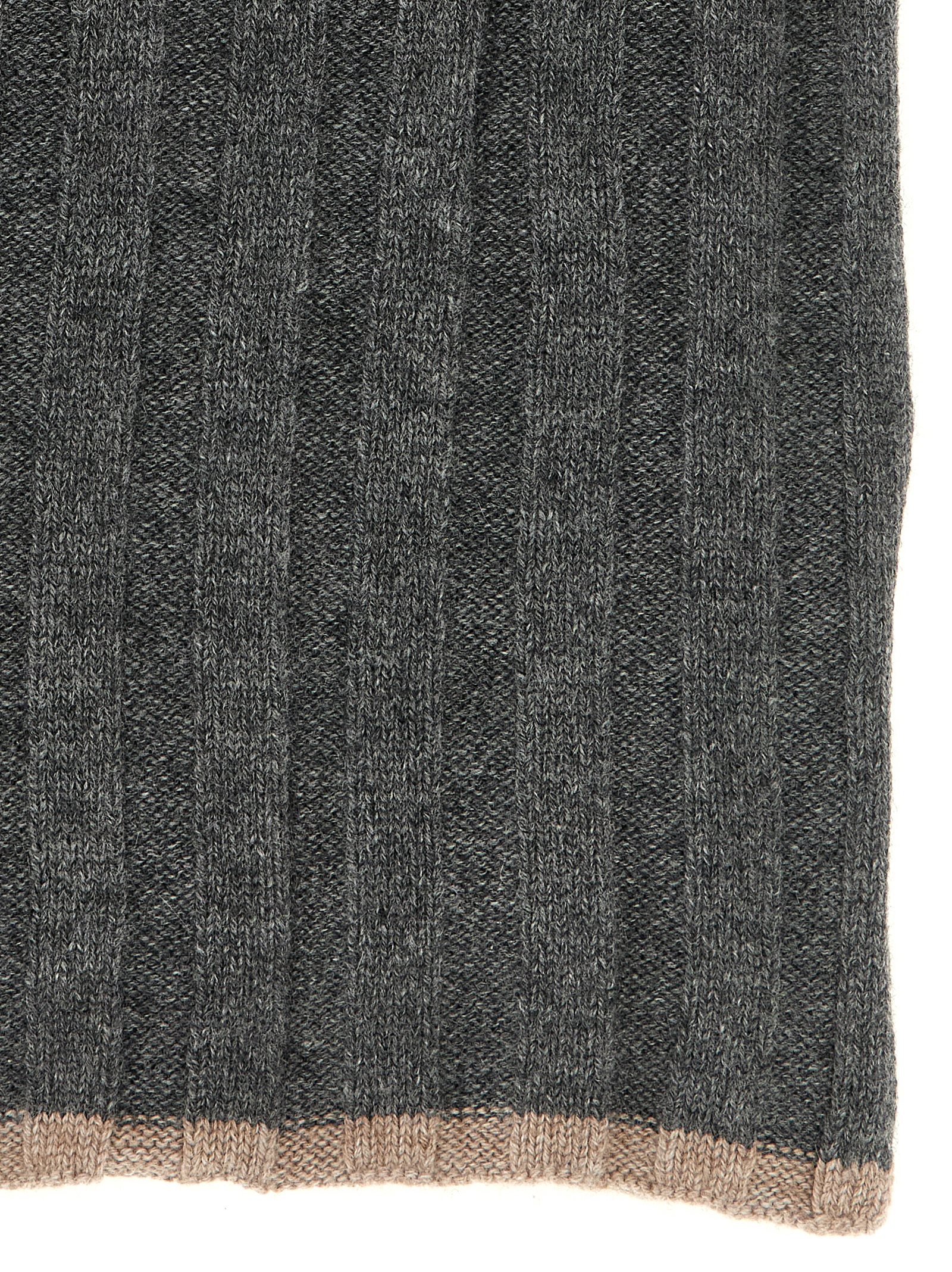 Ribbed cashmere knit scarf M2240819CBL55 (Brunello Cucinelli / スカーフ・マフラー ) | Brunello Cucinelli (ブルネロ・クチネリ)(1)