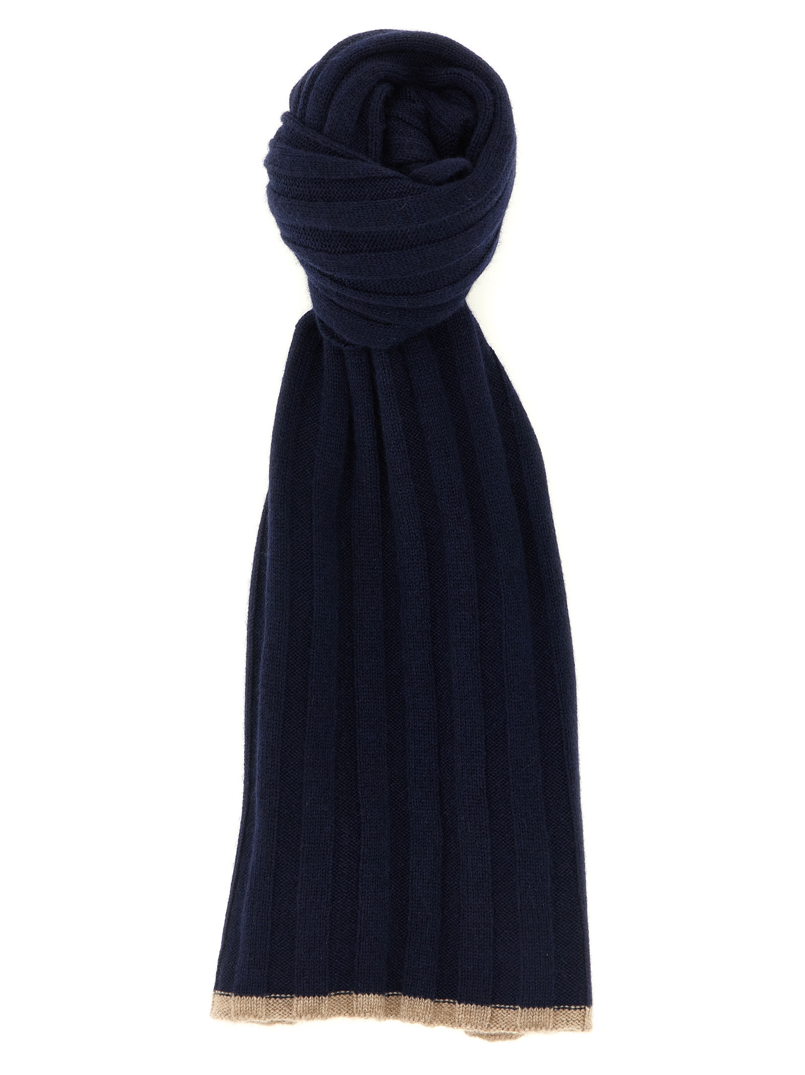 Ribbed cashmere knit scarf M2240819CU715 (Brunello Cucinelli / スカーフ・マフラー ) | Brunello Cucinelli (ブルネロ・クチネリ)