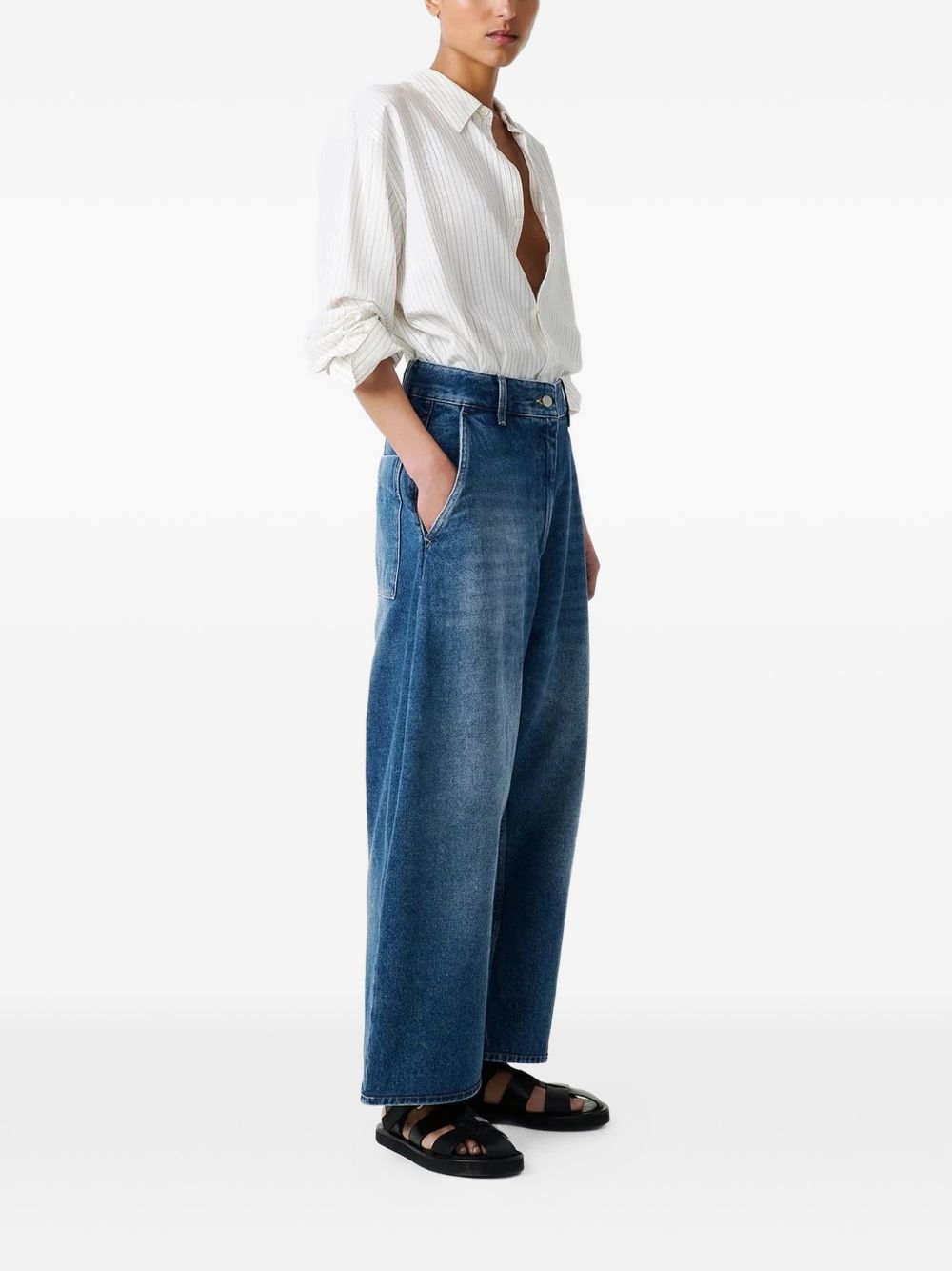 STUDIO NICHOLSON PRE Jeans NAVY CHALCOSNW1417WORNWASHINDIGO (Studio Nicholson / ジーンズ ) | Studio Nicholson (スタジオニコルソン)(3)