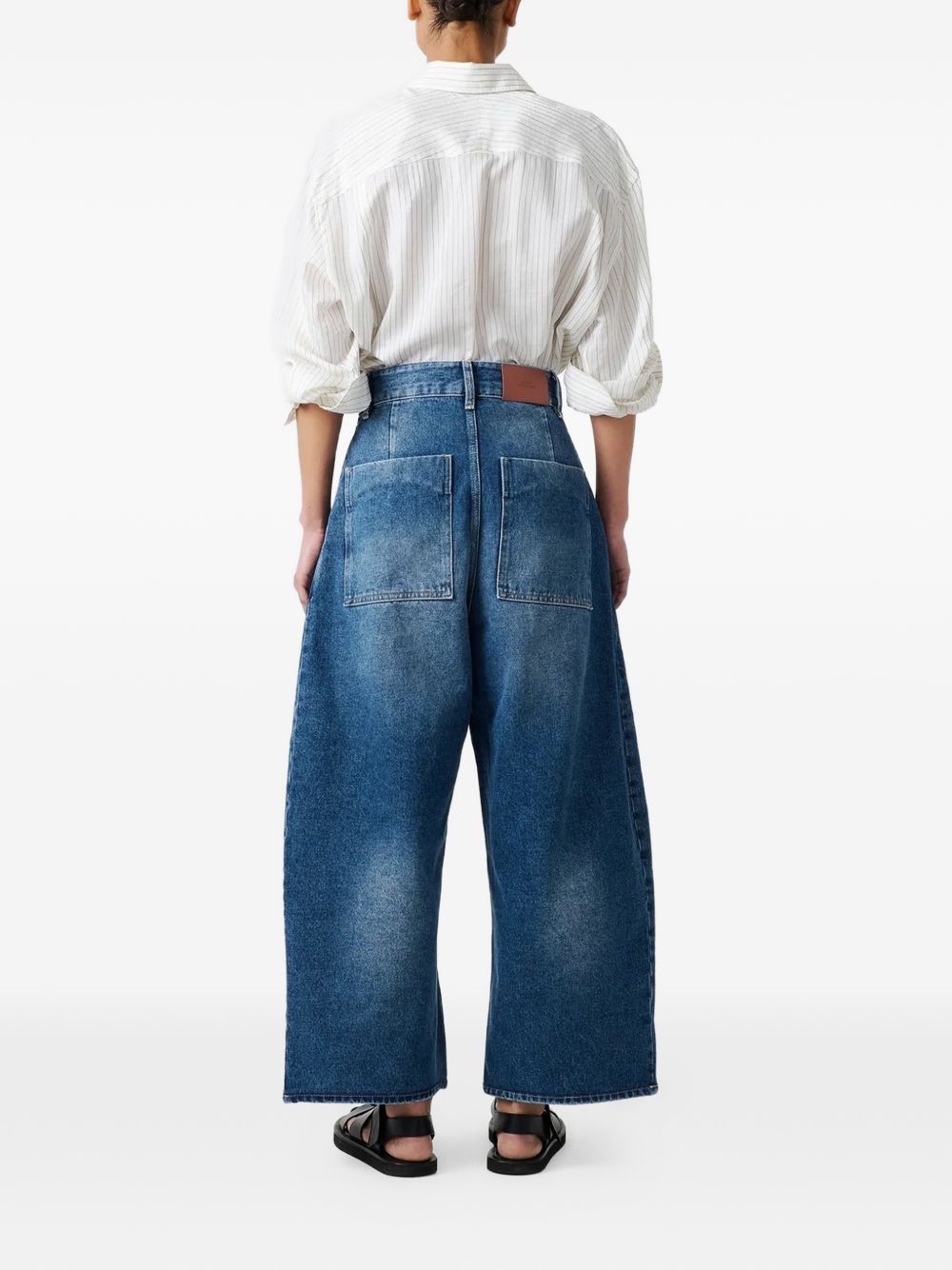 STUDIO NICHOLSON PRE Jeans NAVY CHALCOSNW1417WORNWASHINDIGO (Studio Nicholson / ジーンズ ) | Studio Nicholson (スタジオニコルソン)(4)
