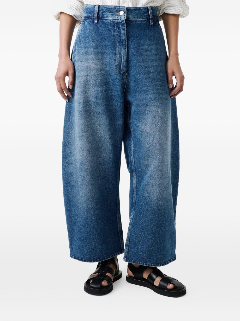 STUDIO NICHOLSON PRE Jeans NAVY CHALCOSNW1417WORNWASHINDIGO (Studio Nicholson / ジーンズ ) | Studio Nicholson (スタジオニコルソン)(5)