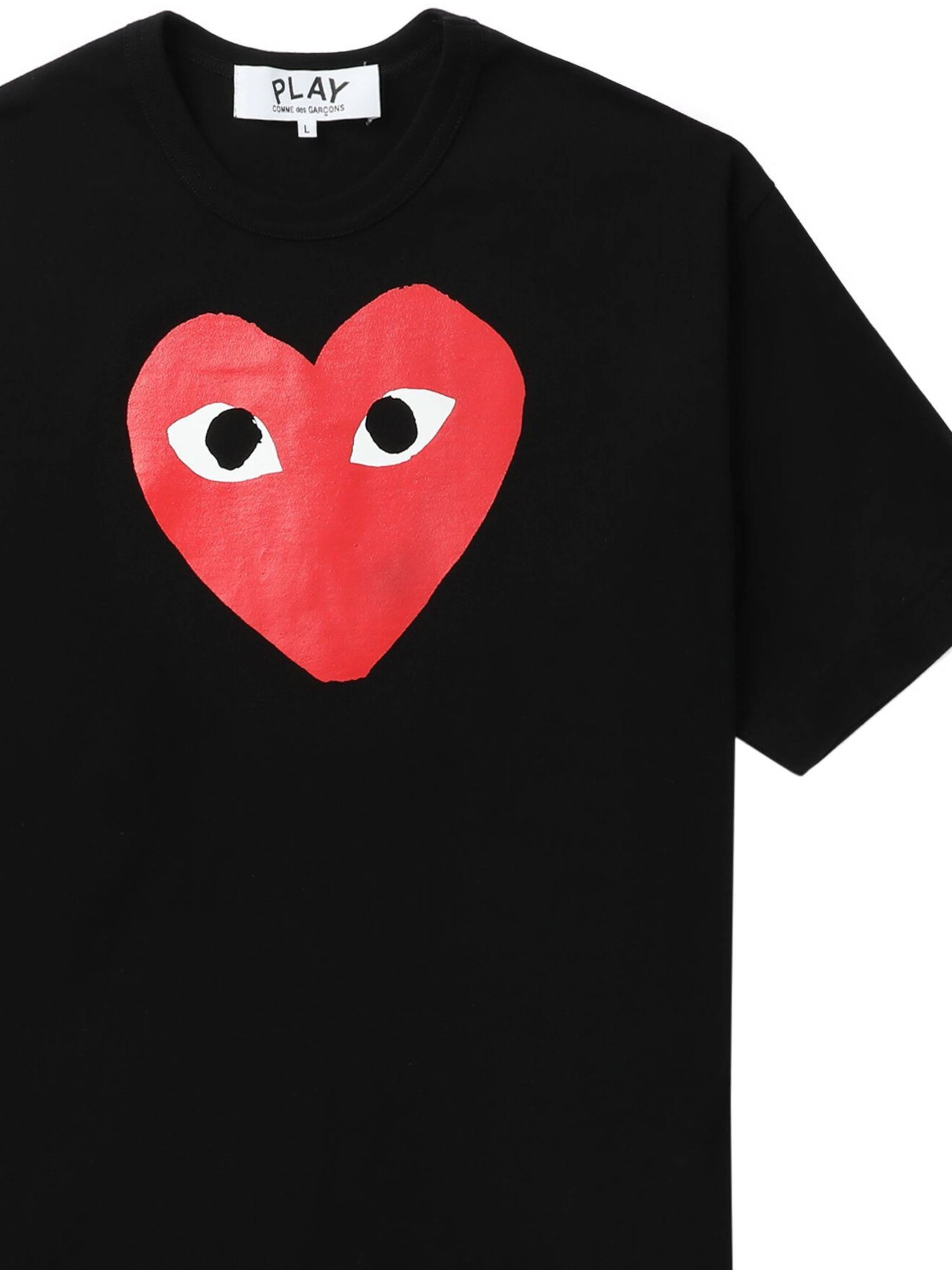 COMME DES GARCONS PLAY T-shirts and Polos Black AXT1120511 (PLAY Comme Des Garçons / Tシャツ・カットソー ) | PLAY Comme Des Garçons (プレイ コムデギャルソン)(1)