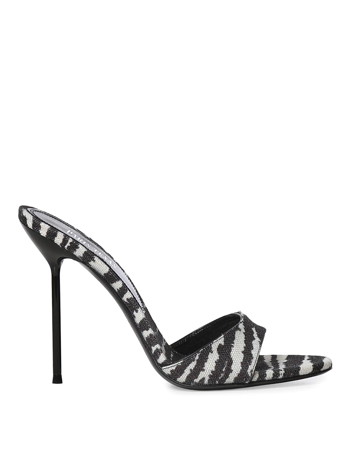 Lidia Mules With Zebra Print PX836XPTCVWHITEZEBRA (PARIS TEXAS / サンダル ) | PARIS TEXAS (パリ テキサス)
